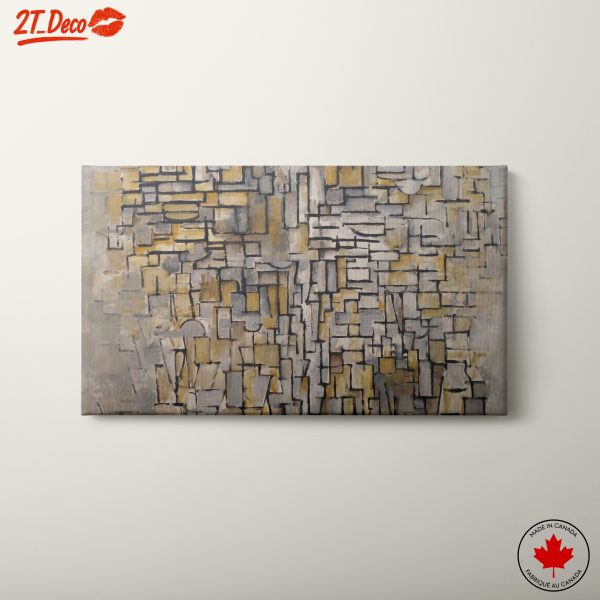 Geometric Abstract Composition in Muted Tones