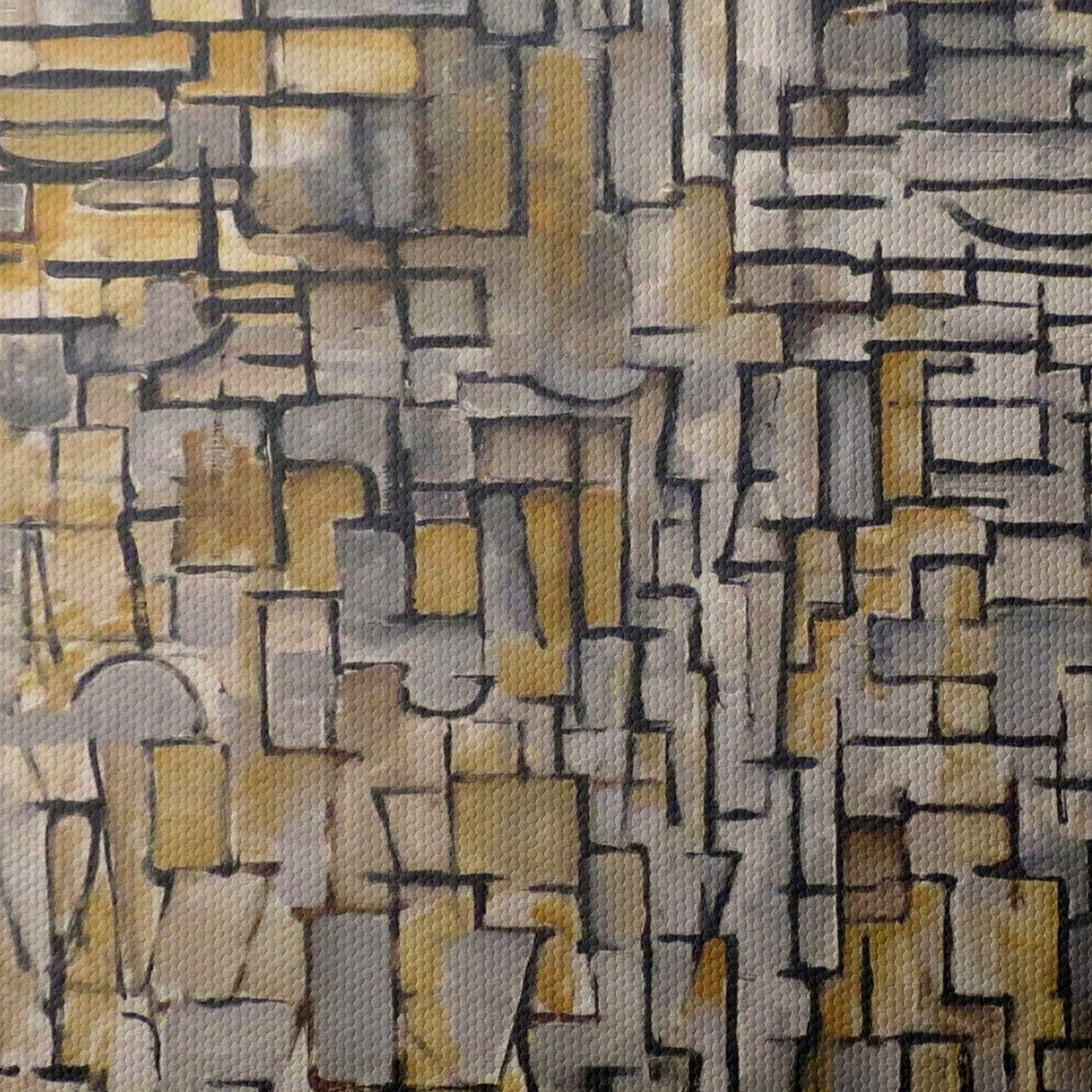 Geometric Abstract Composition in Muted Tones - Image 4