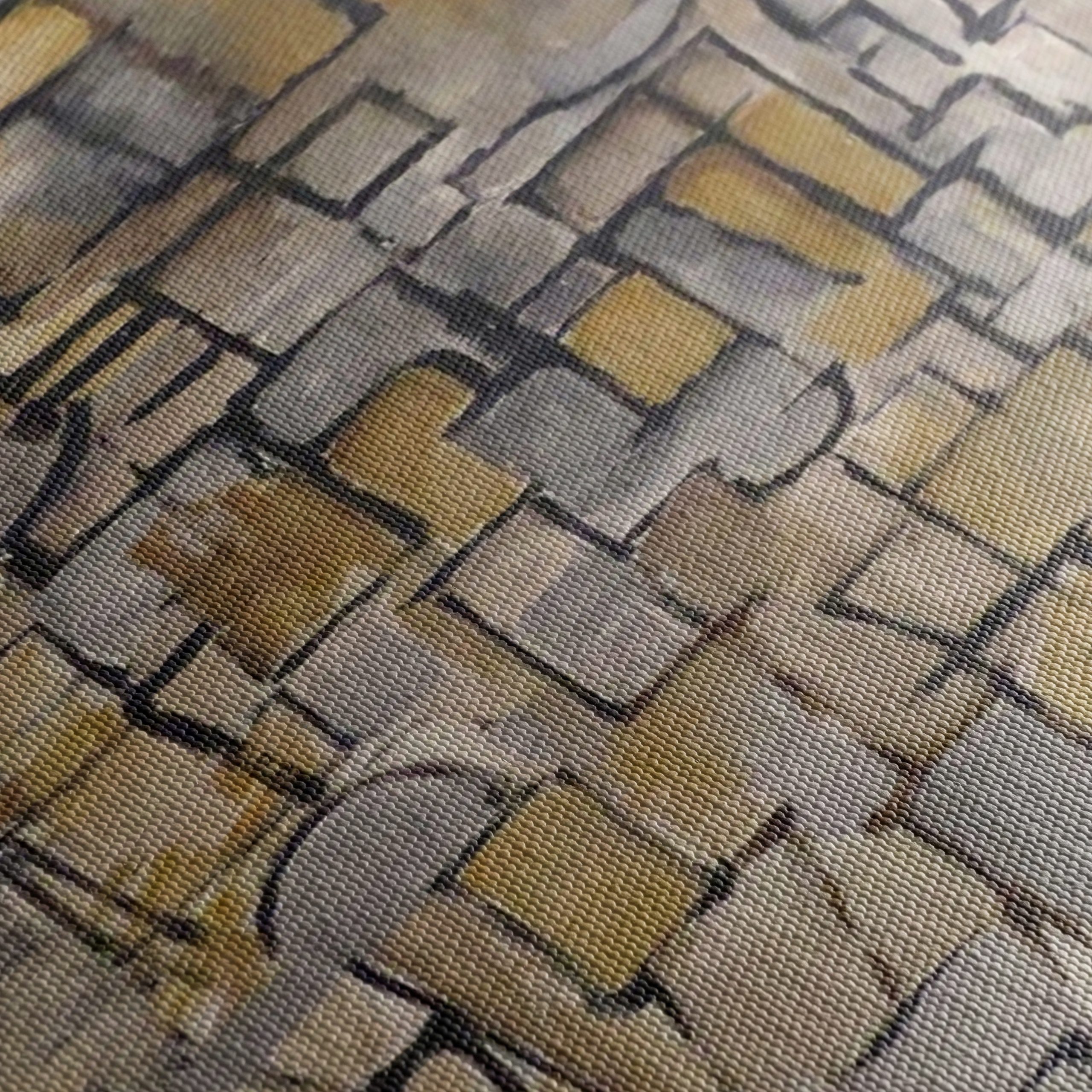 Geometric Abstract Composition in Muted Tones - Image 5