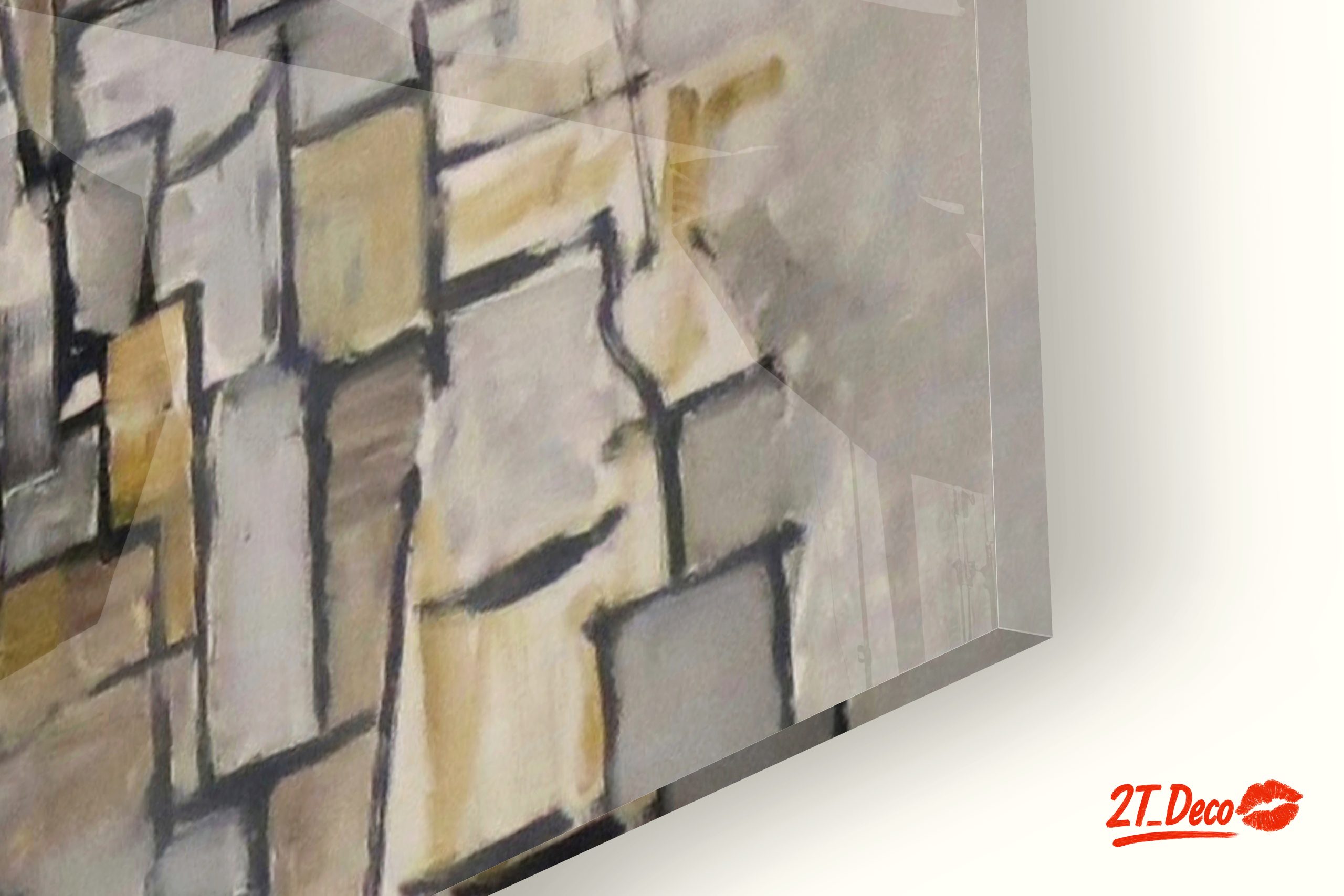 Geometric Abstract Composition in Muted Tones - Image 9