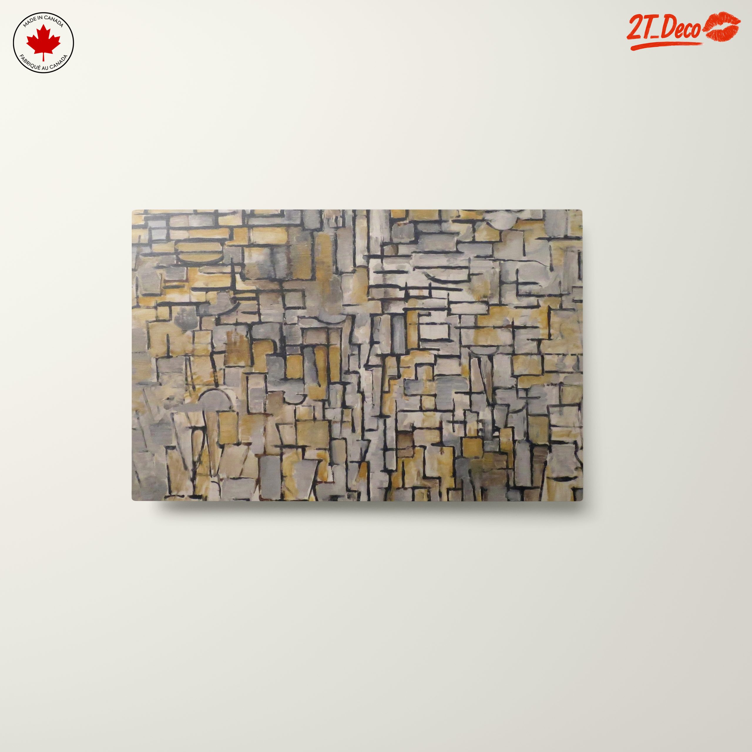 Geometric Abstract Composition in Muted Tones - Image 10