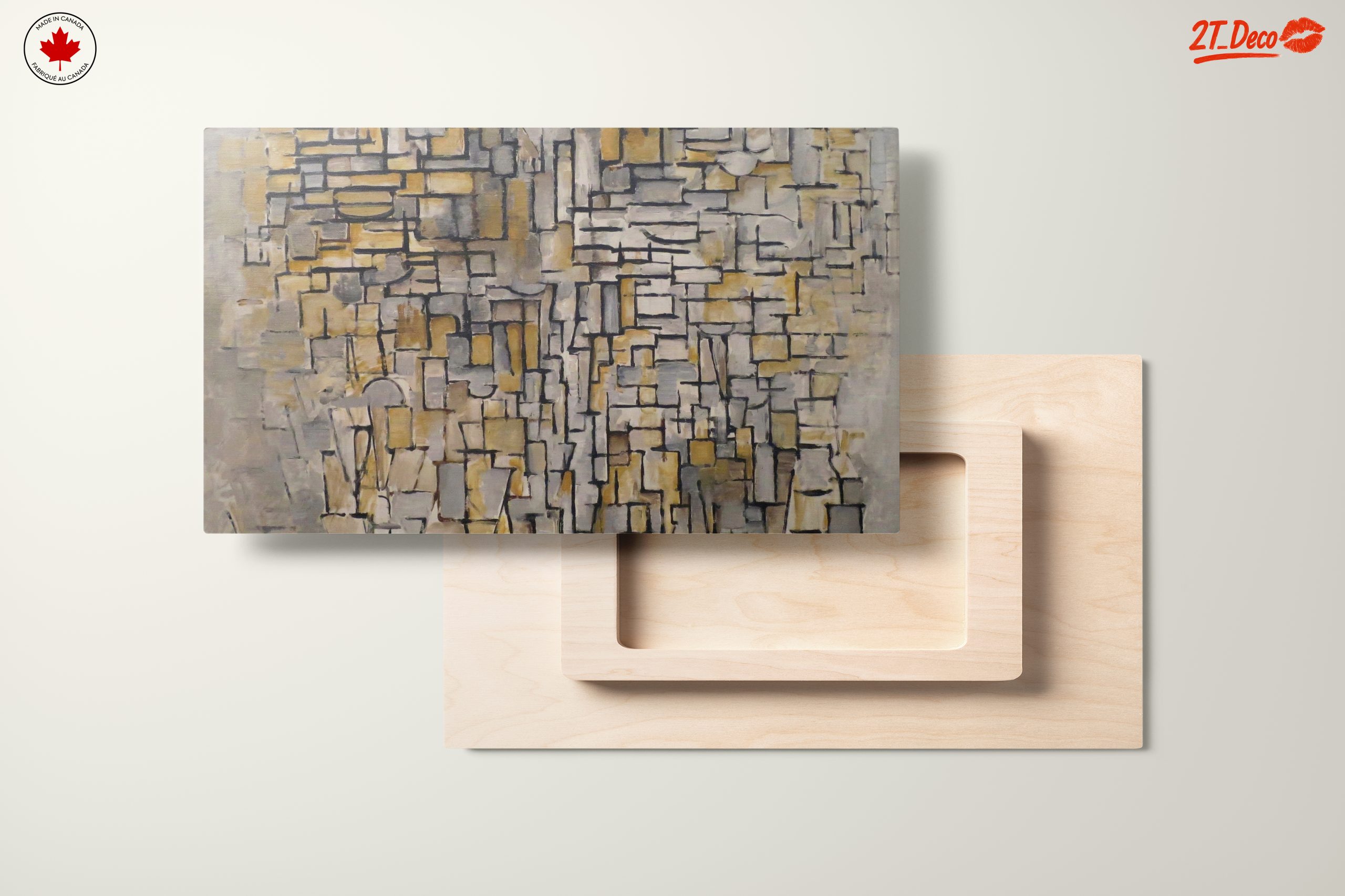 Geometric Abstract Composition in Muted Tones - Image 11