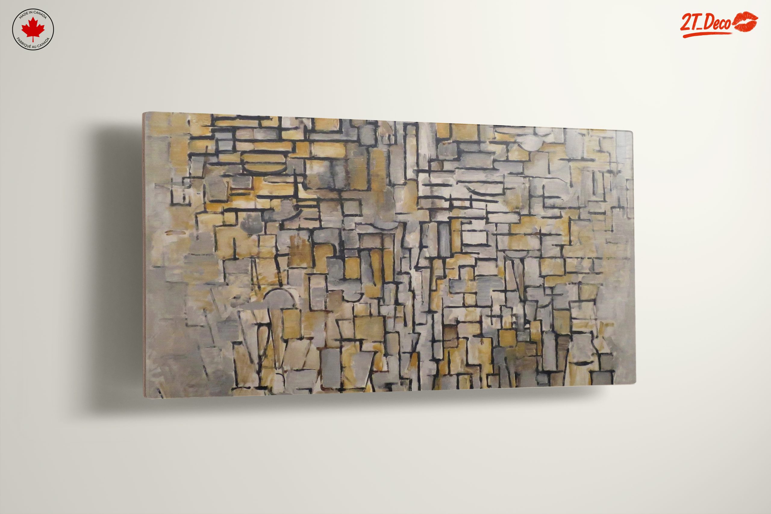 Geometric Abstract Composition in Muted Tones - Image 13