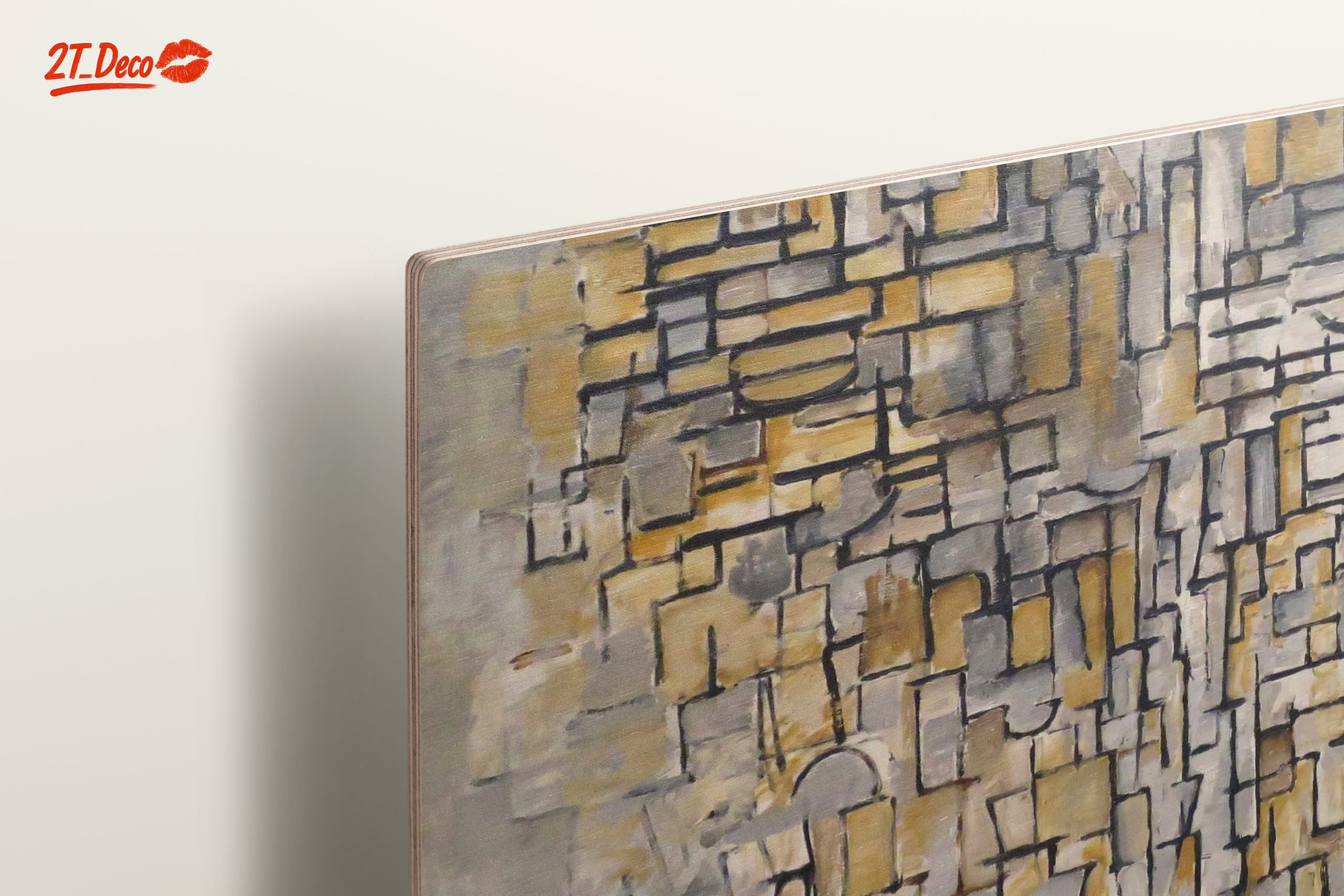 Geometric Abstract Composition in Muted Tones - Image 15