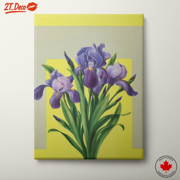 Vibrant Iris Floral Art