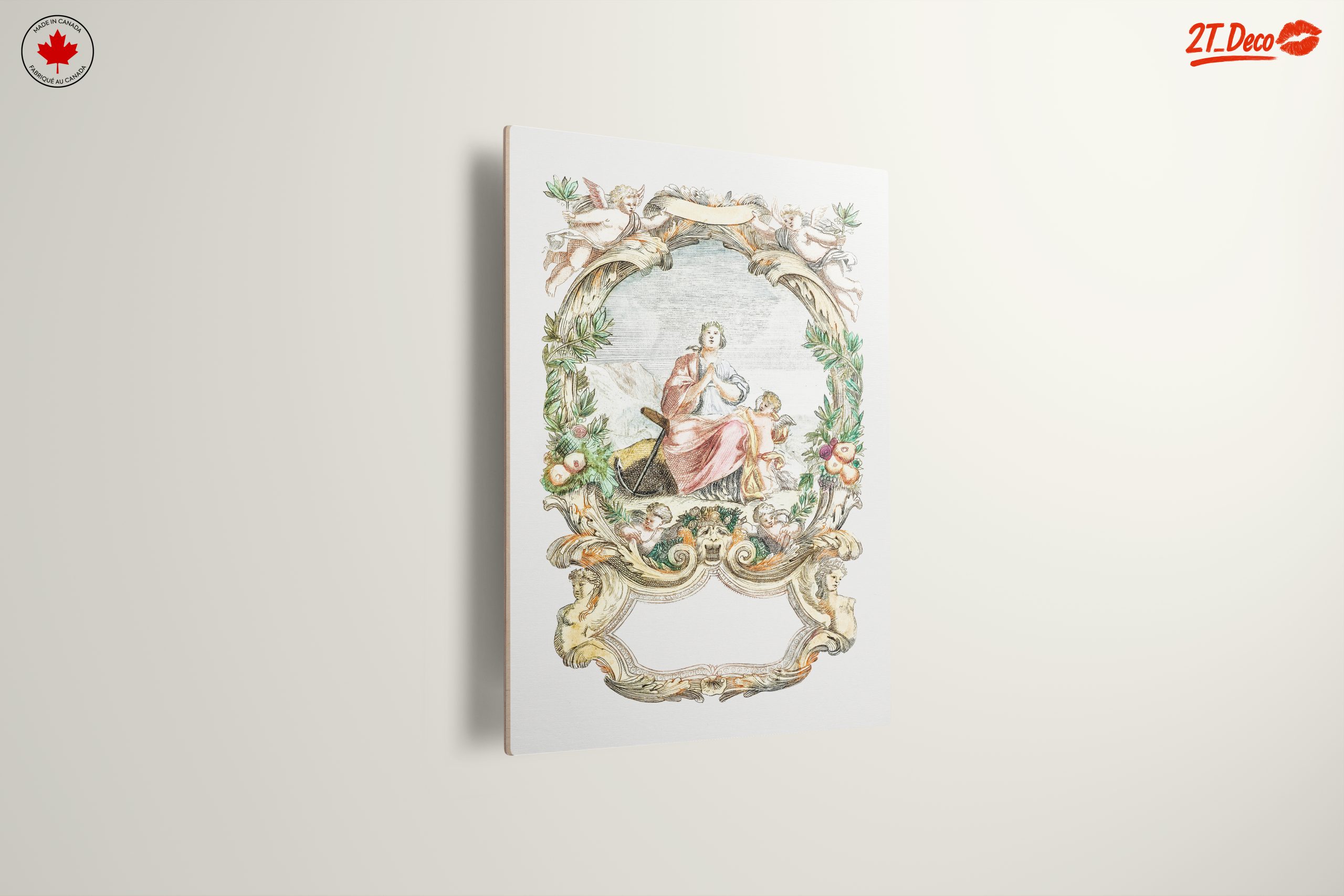 Classical Religious Figure Art with Cherubs - Image 13