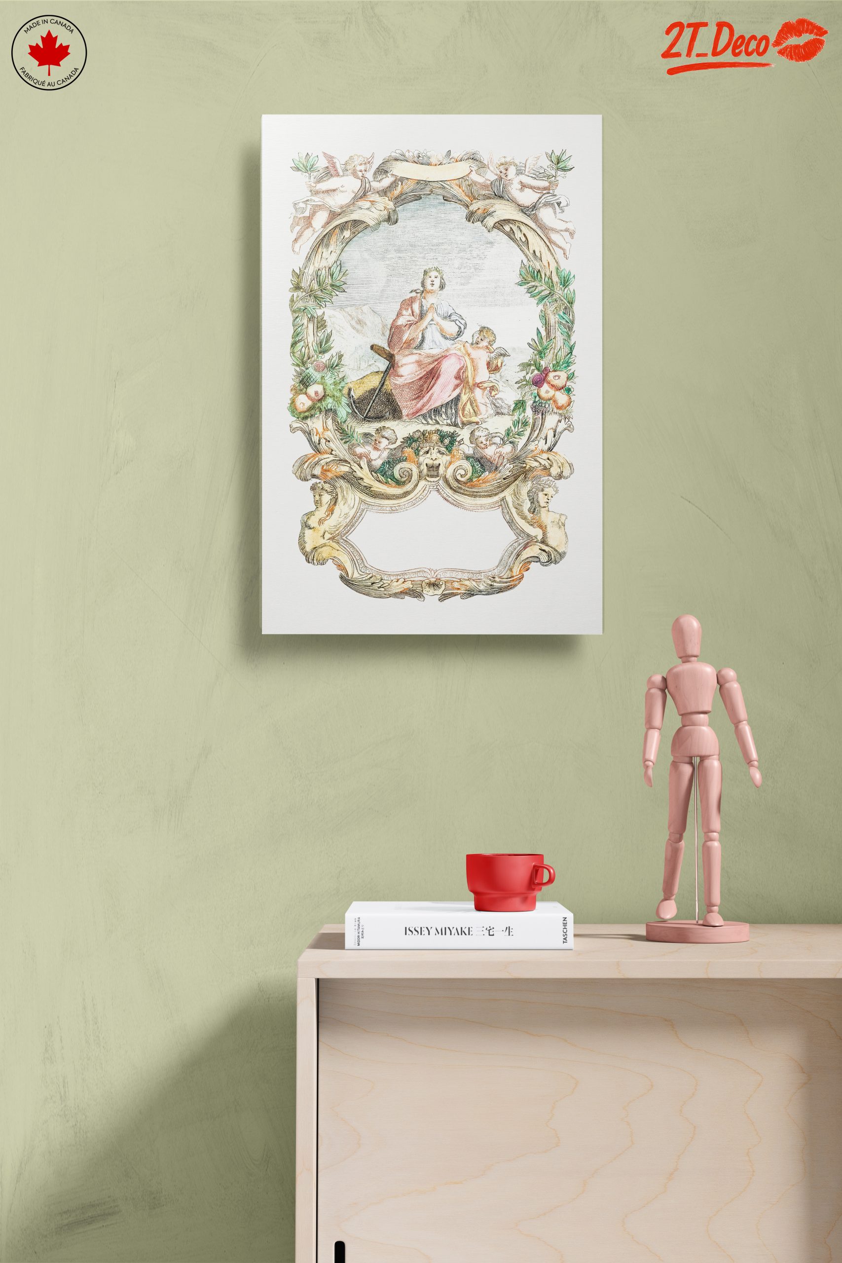Classical Religious Figure Art with Cherubs - Image 14