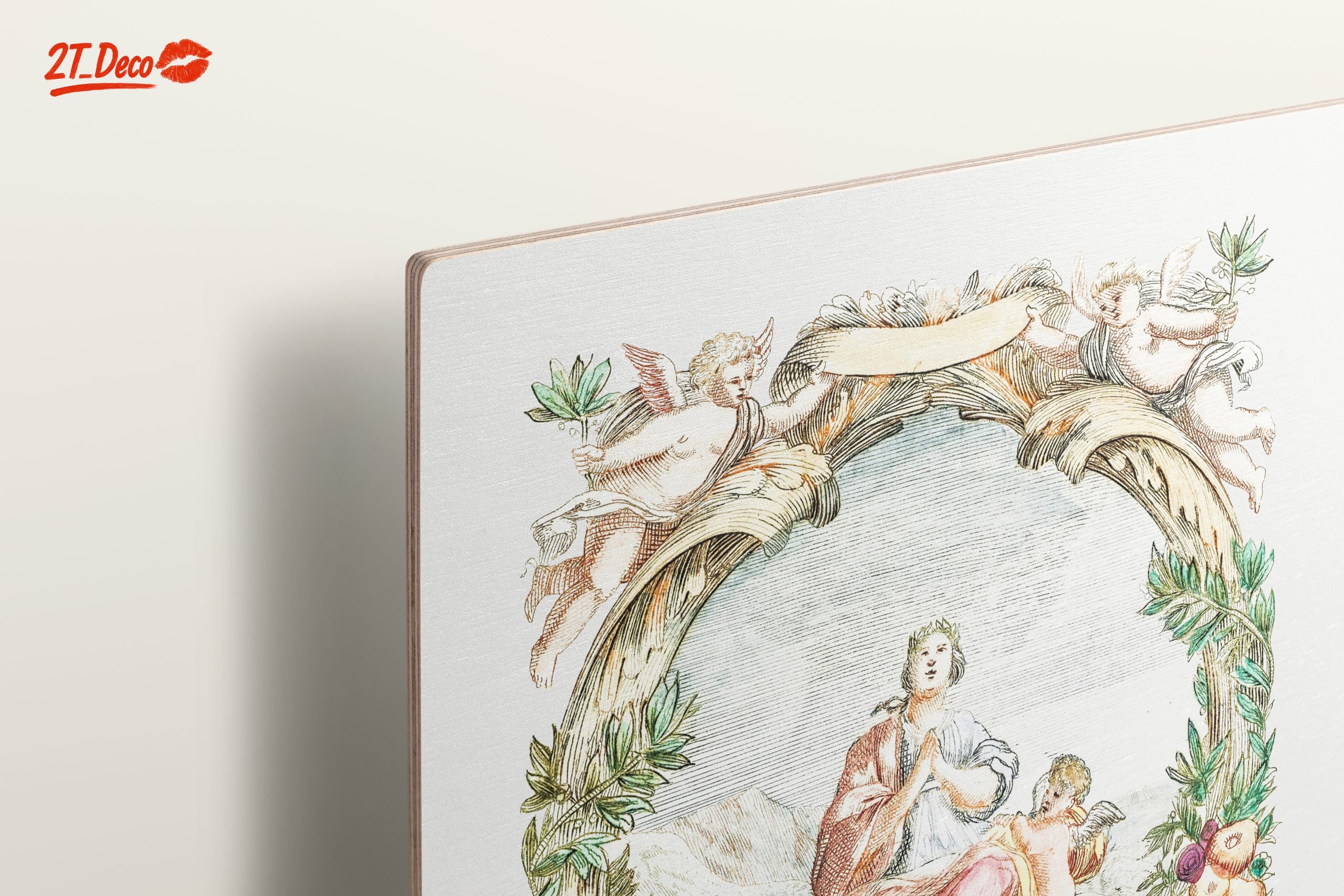 Classical Religious Figure Art with Cherubs - Image 15