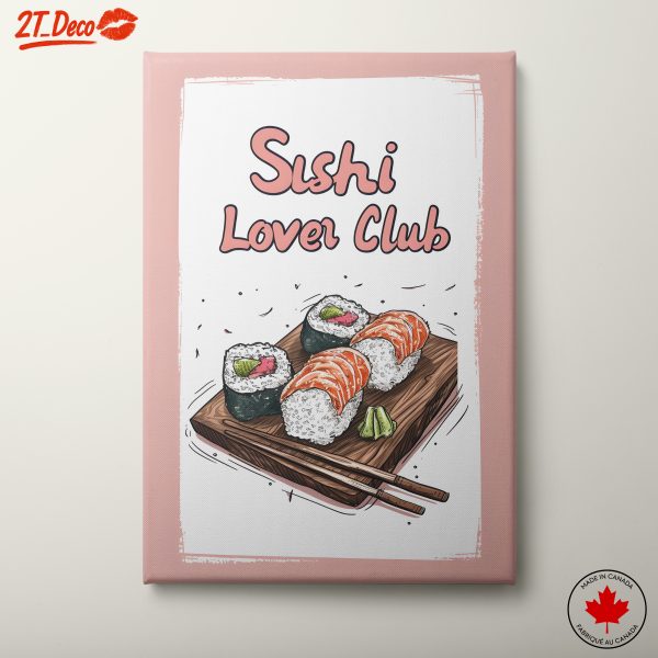 Sushi Lover Club Fun Art
