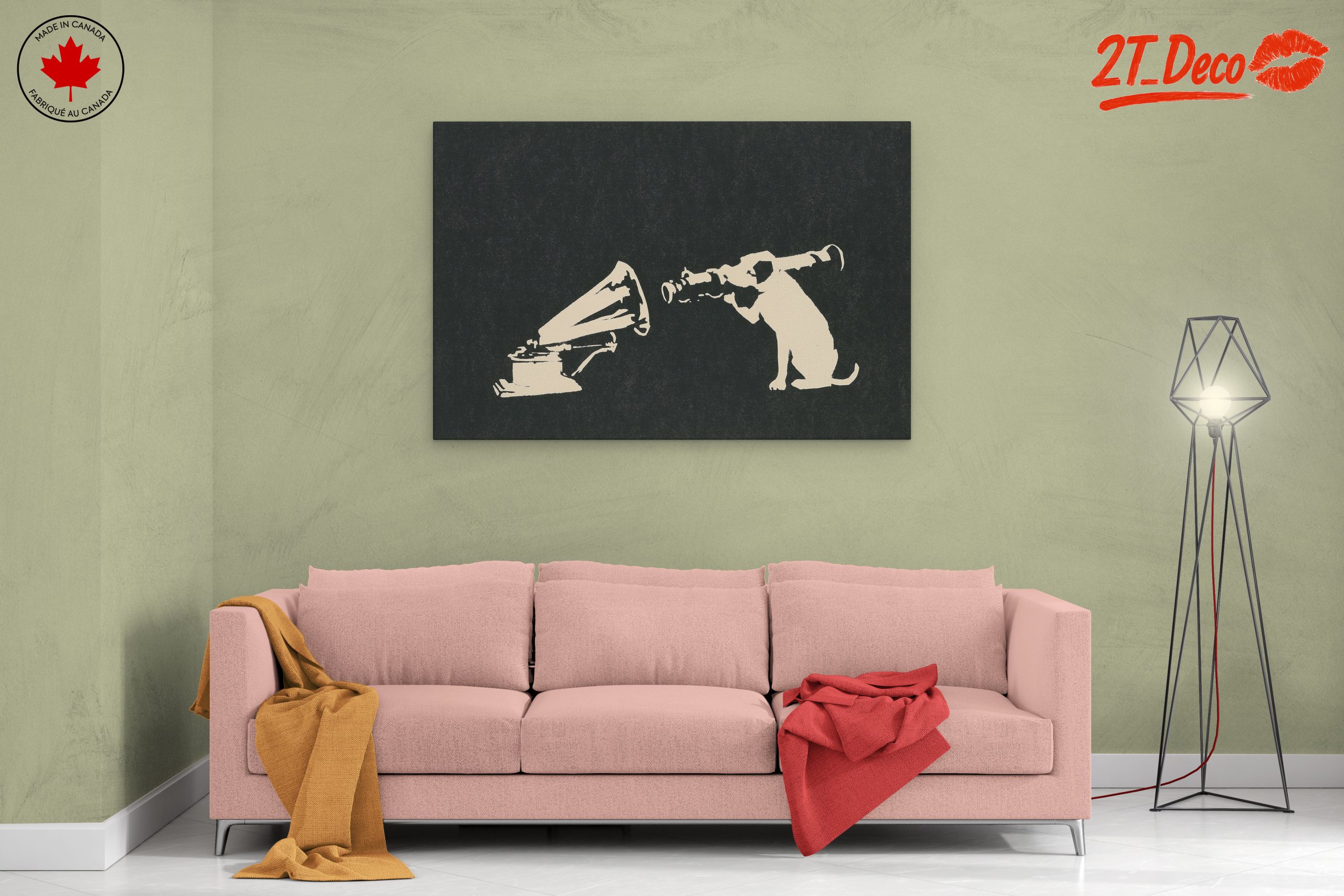 Artistic Depiction of Music and a Dog - Image 2