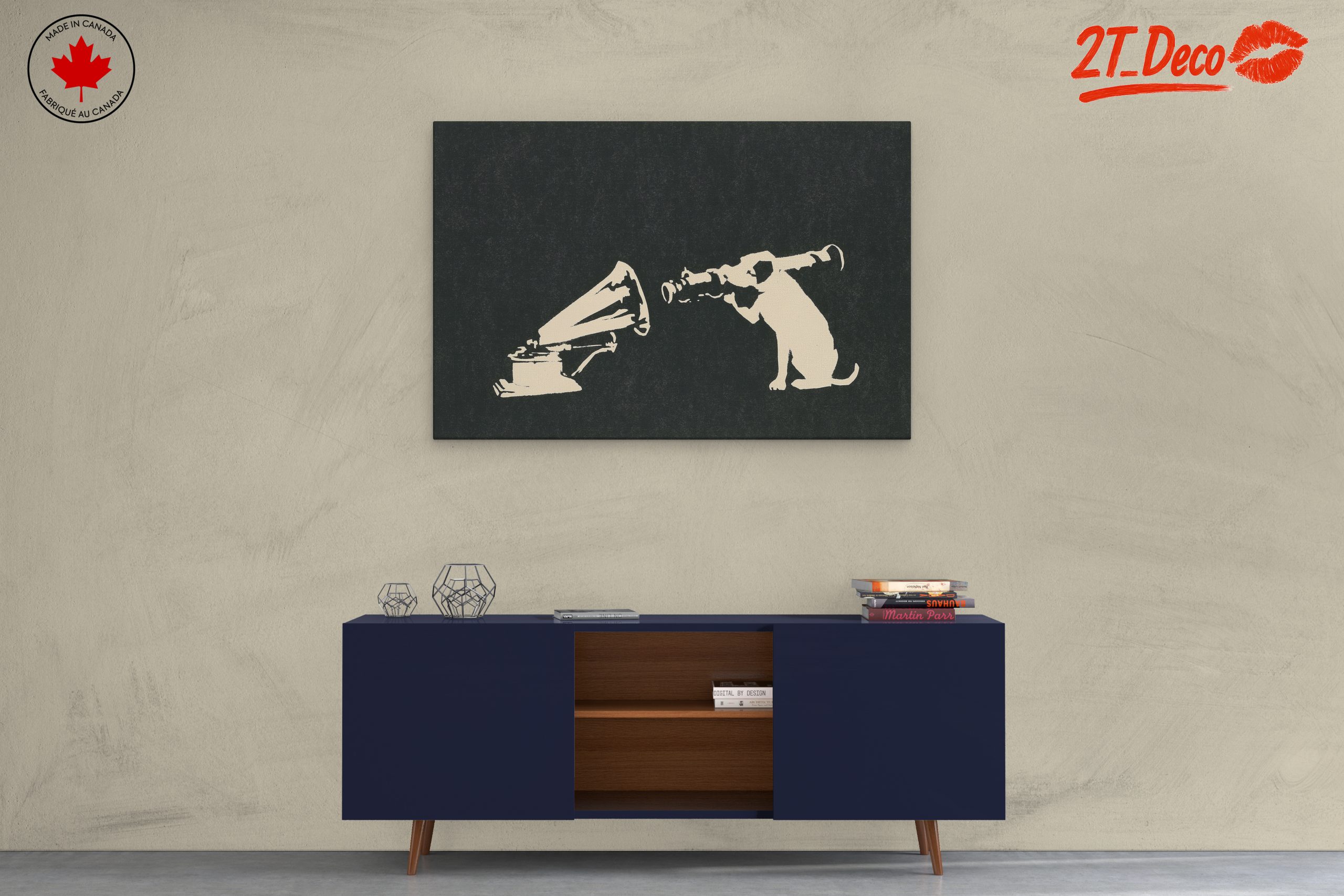 Artistic Depiction of Music and a Dog - Image 3