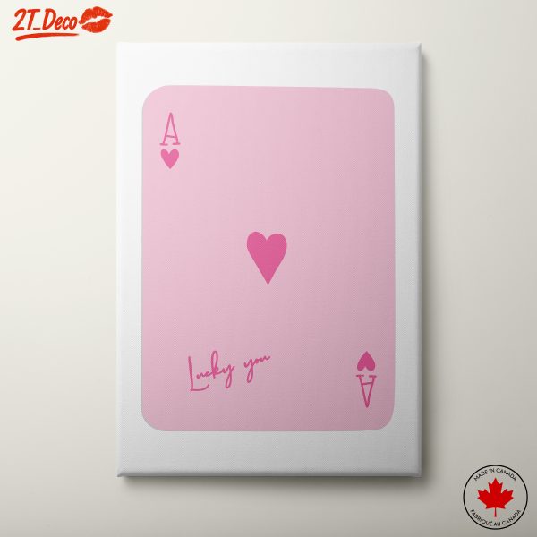 Stylized Ace of Hearts Card Art