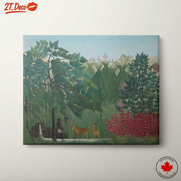 Serene Nature Scene with Cultural Elements