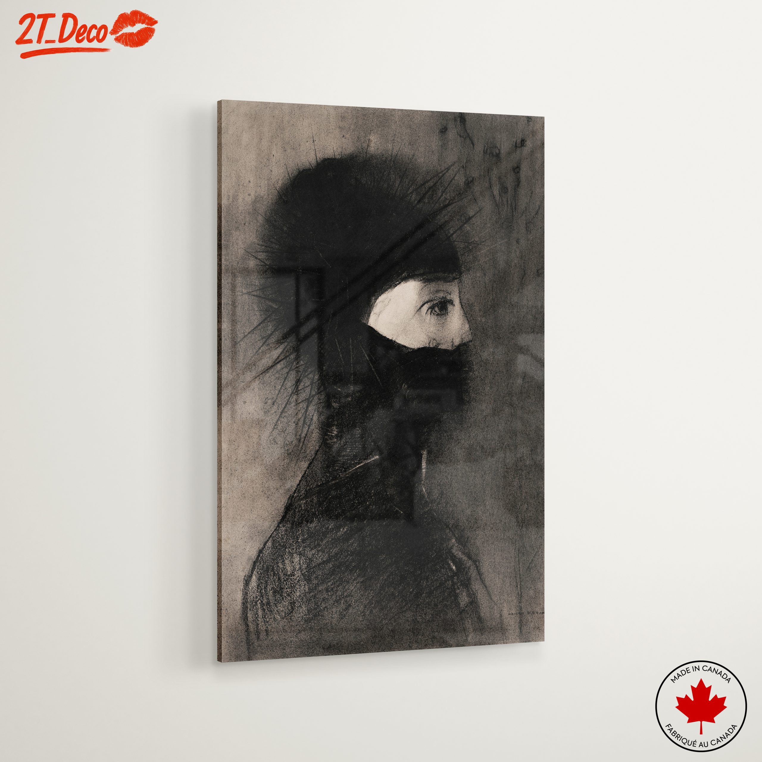 Stylized Contemporary Portrait with Spikes - Image 6