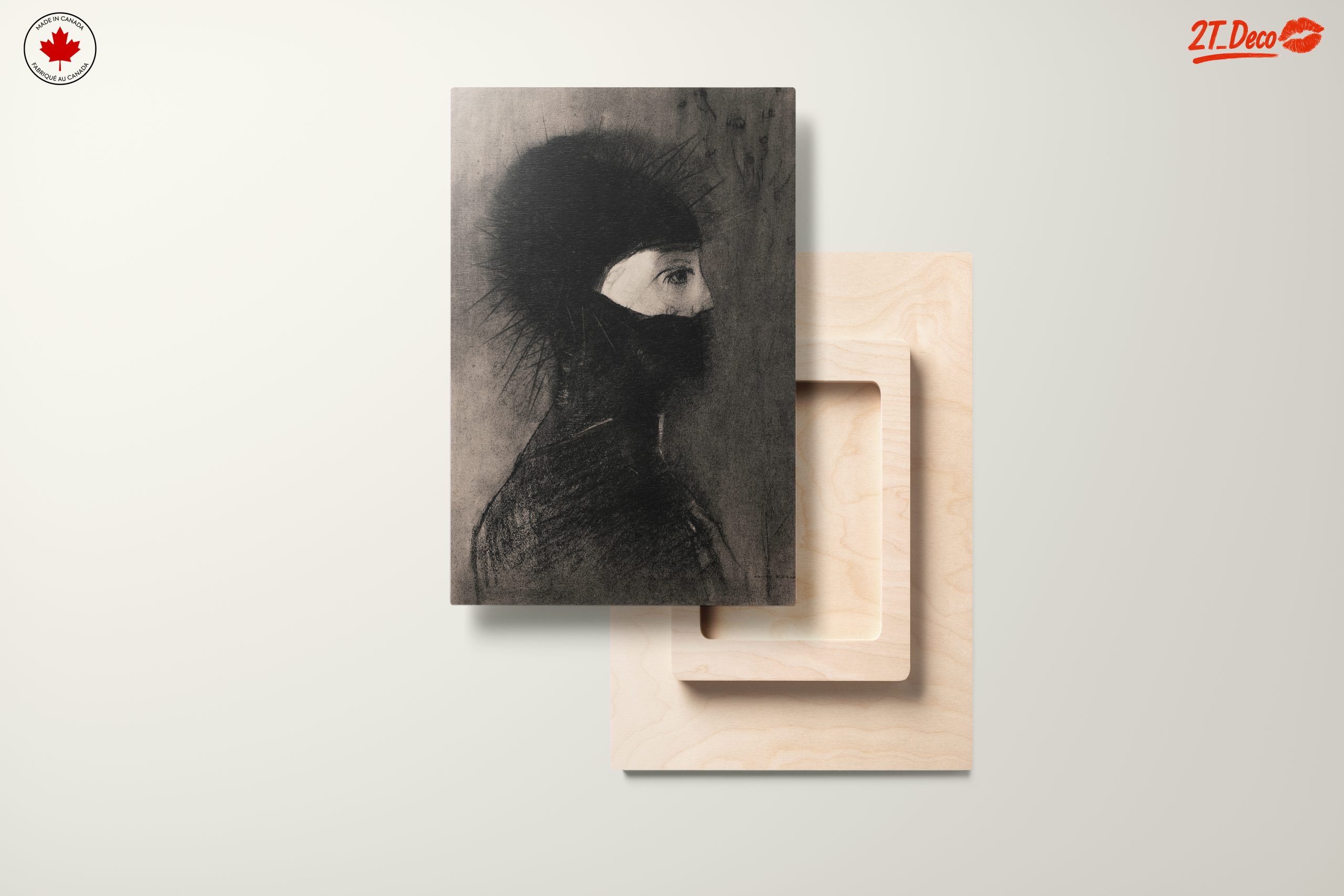 Stylized Contemporary Portrait with Spikes - Image 11