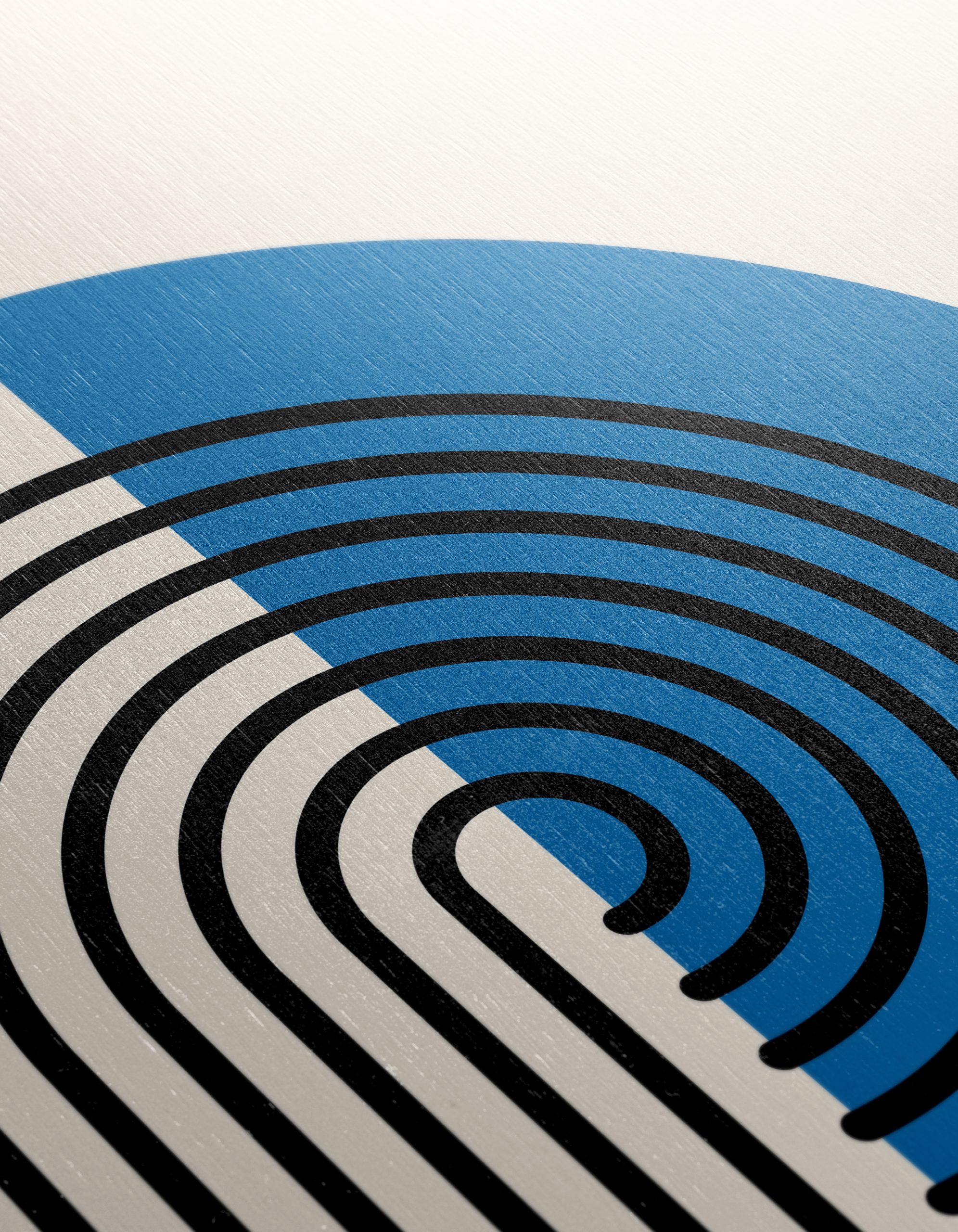 Modern Geometric Abstract Artwork with Blue and Black - Image 12