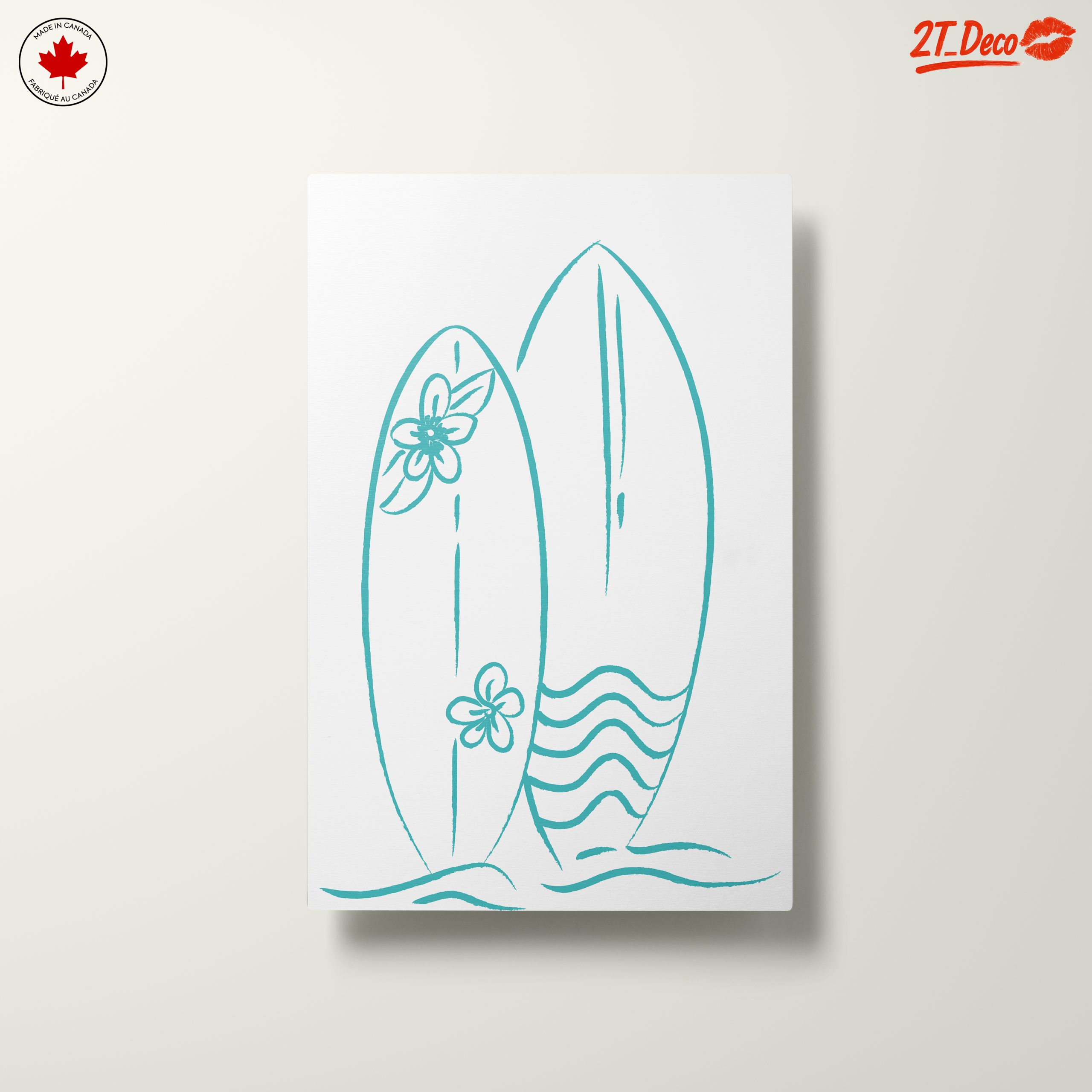 Surfboard Design with Floral Elements - Image 10