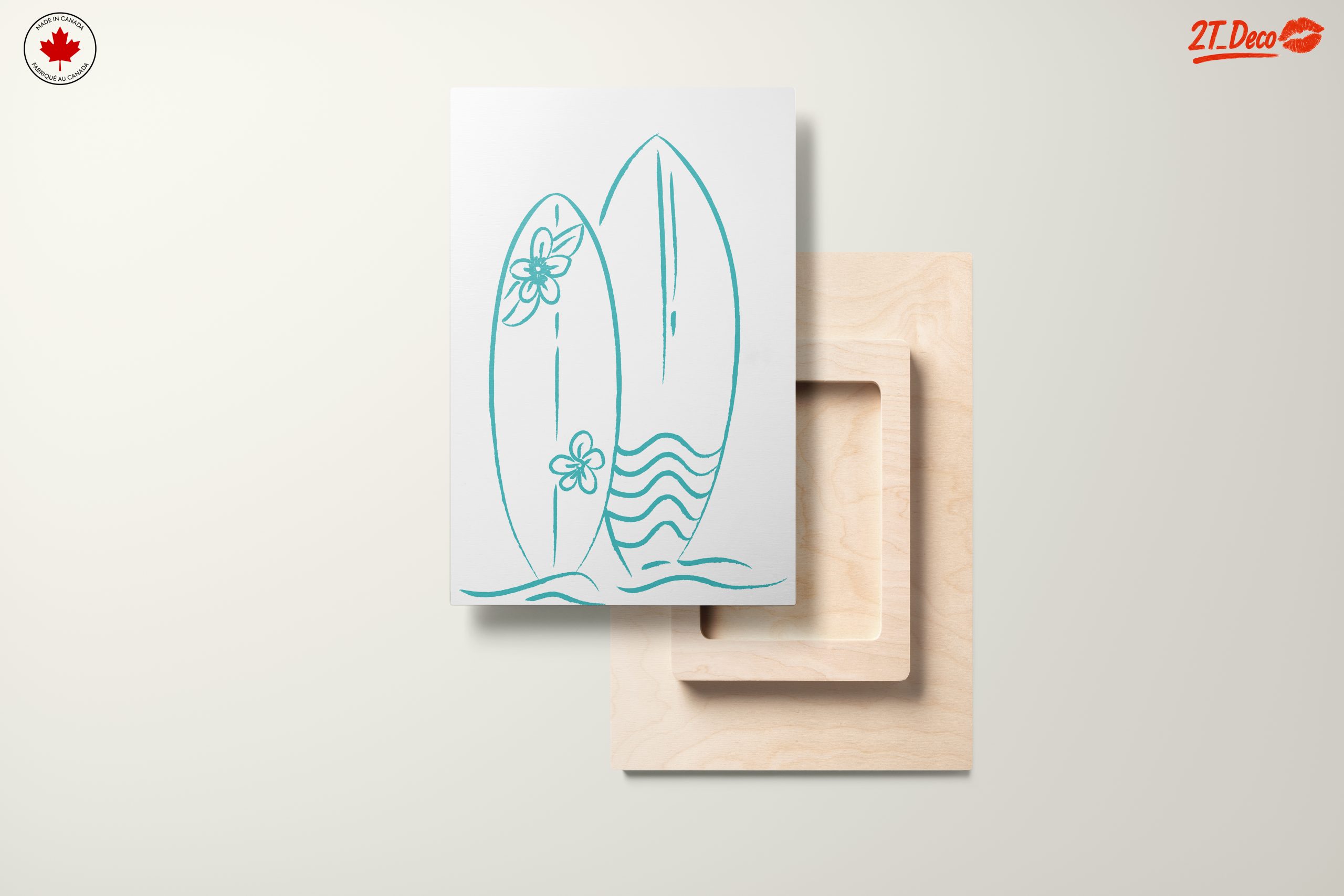 Surfboard Design with Floral Elements - Image 11
