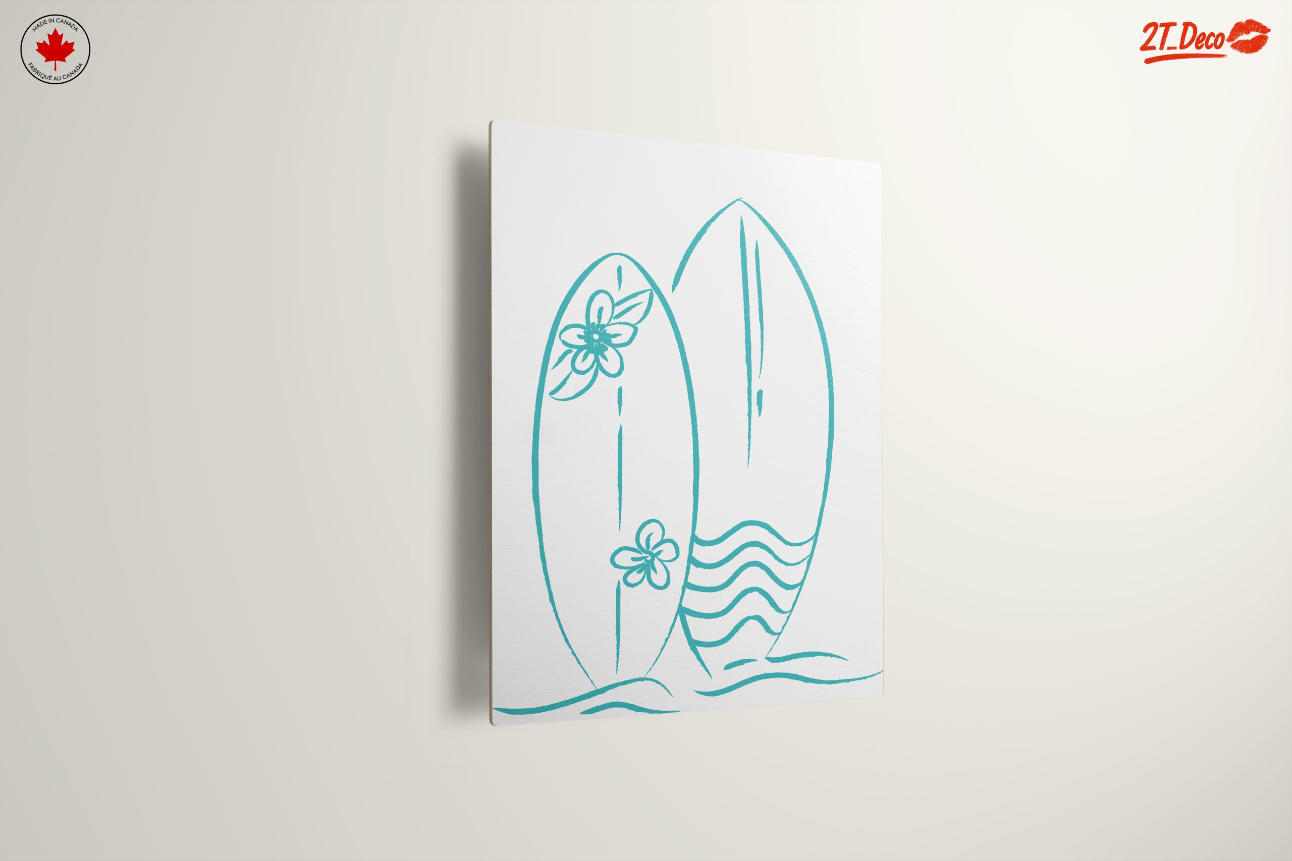 Surfboard Design with Floral Elements - Image 13