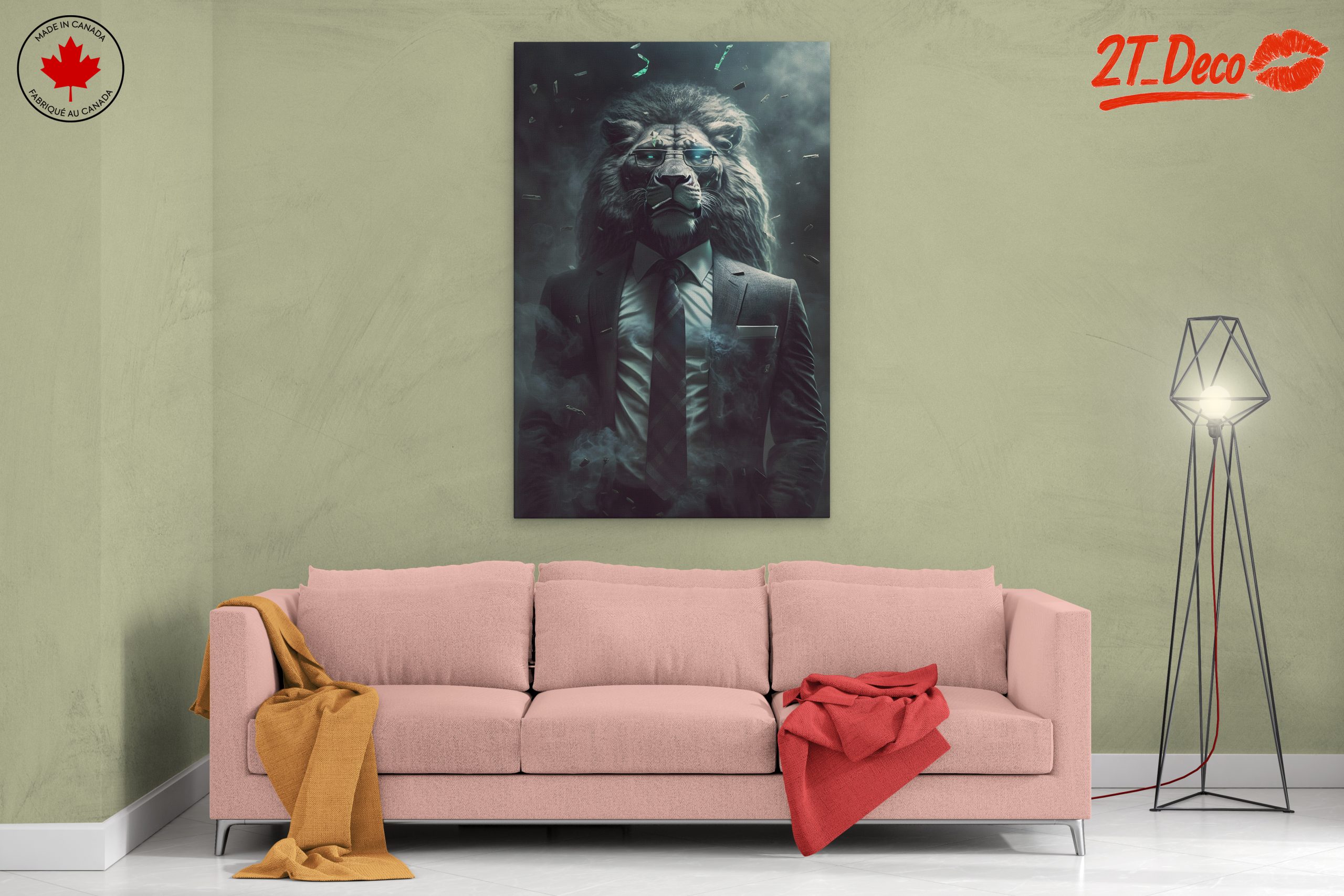 Stylish Lion Character Design in Suit - Image 2