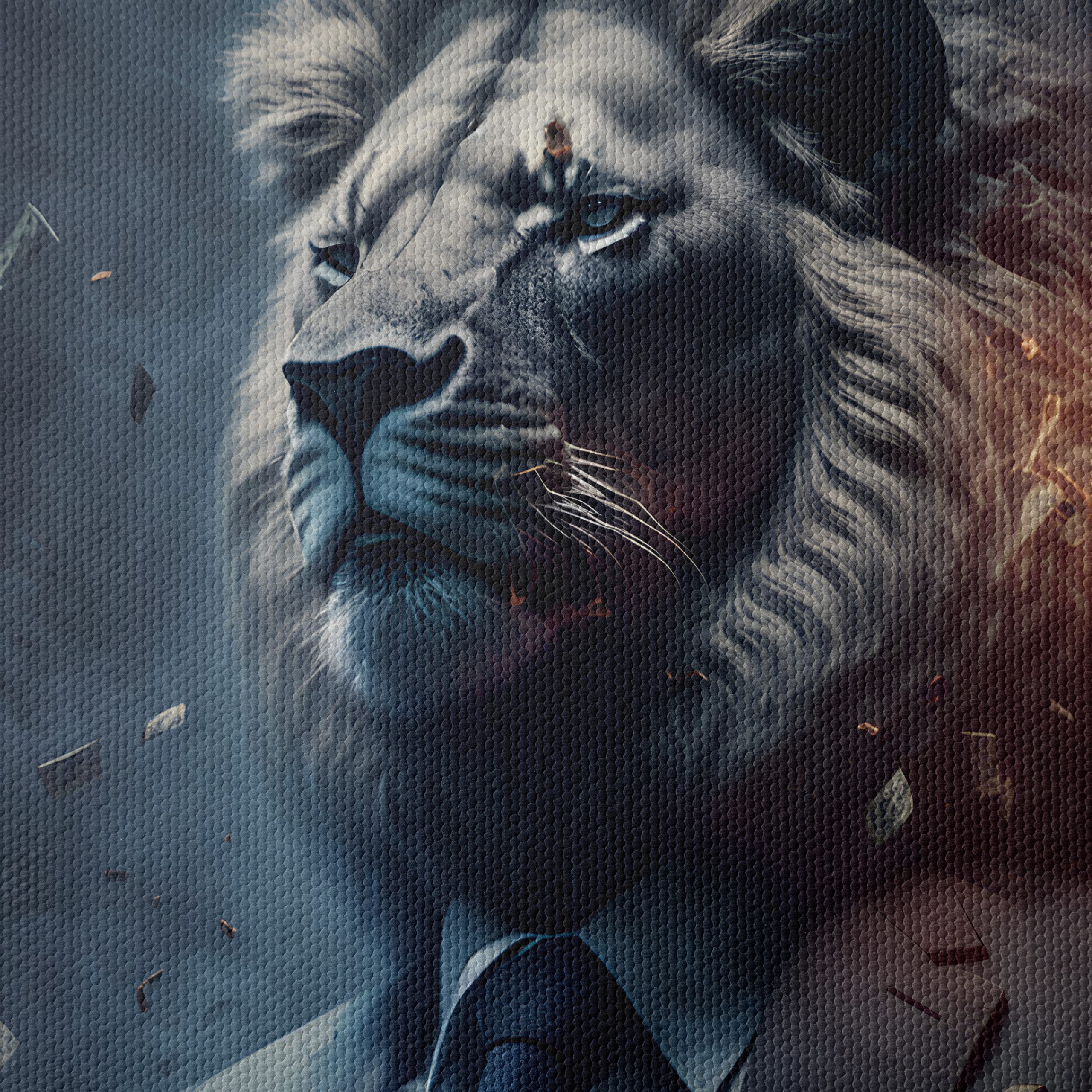 Majestic Lion in a Suit with Money 2 - Image 4