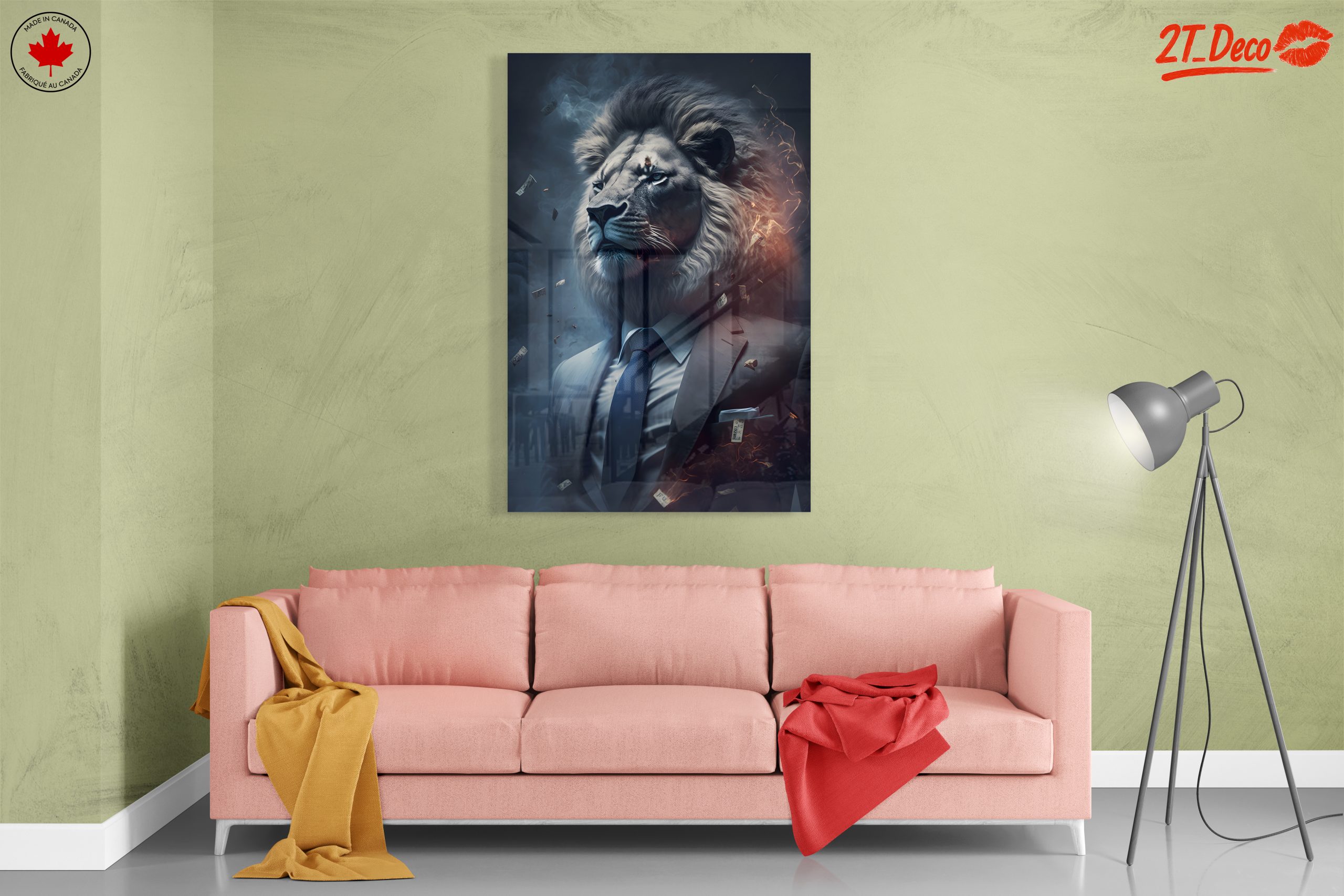 Majestic Lion in a Suit with Money 2 - Image 7