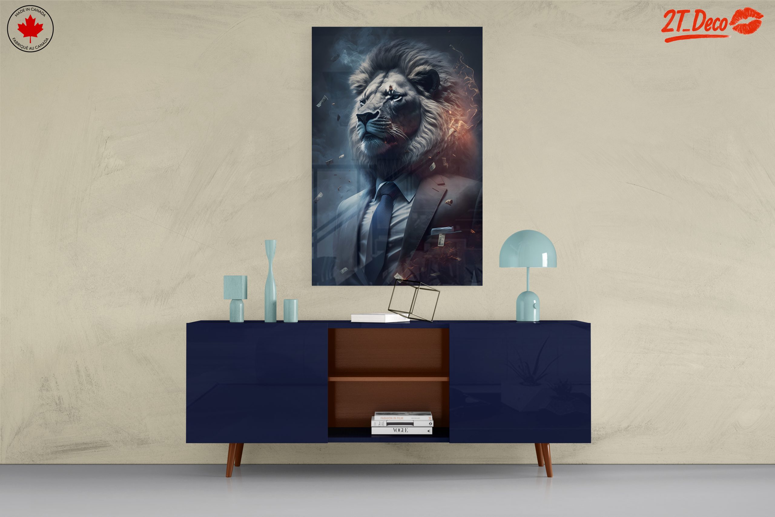 Majestic Lion in a Suit with Money 2 - Image 8