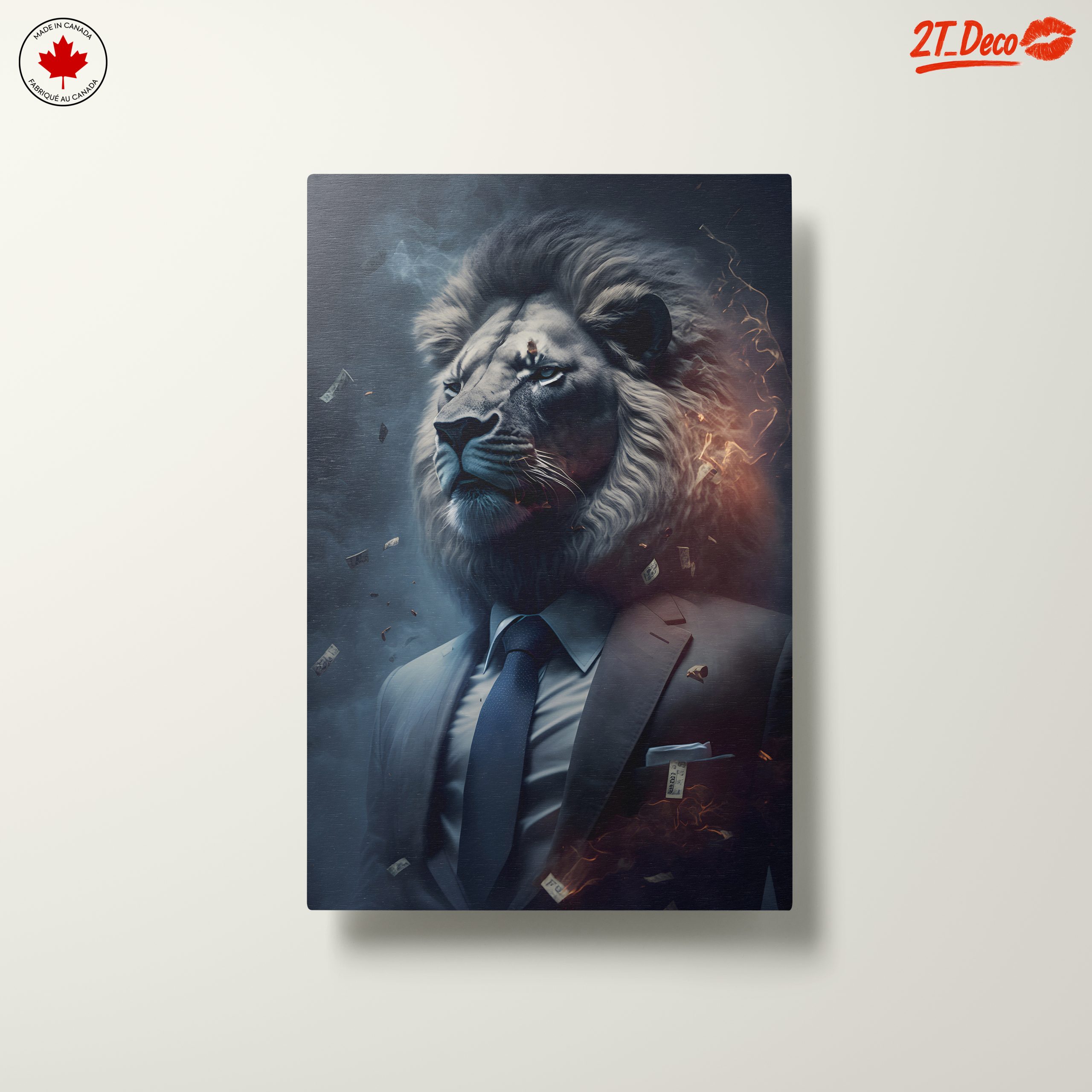 Majestic Lion in a Suit with Money 2 - Image 10