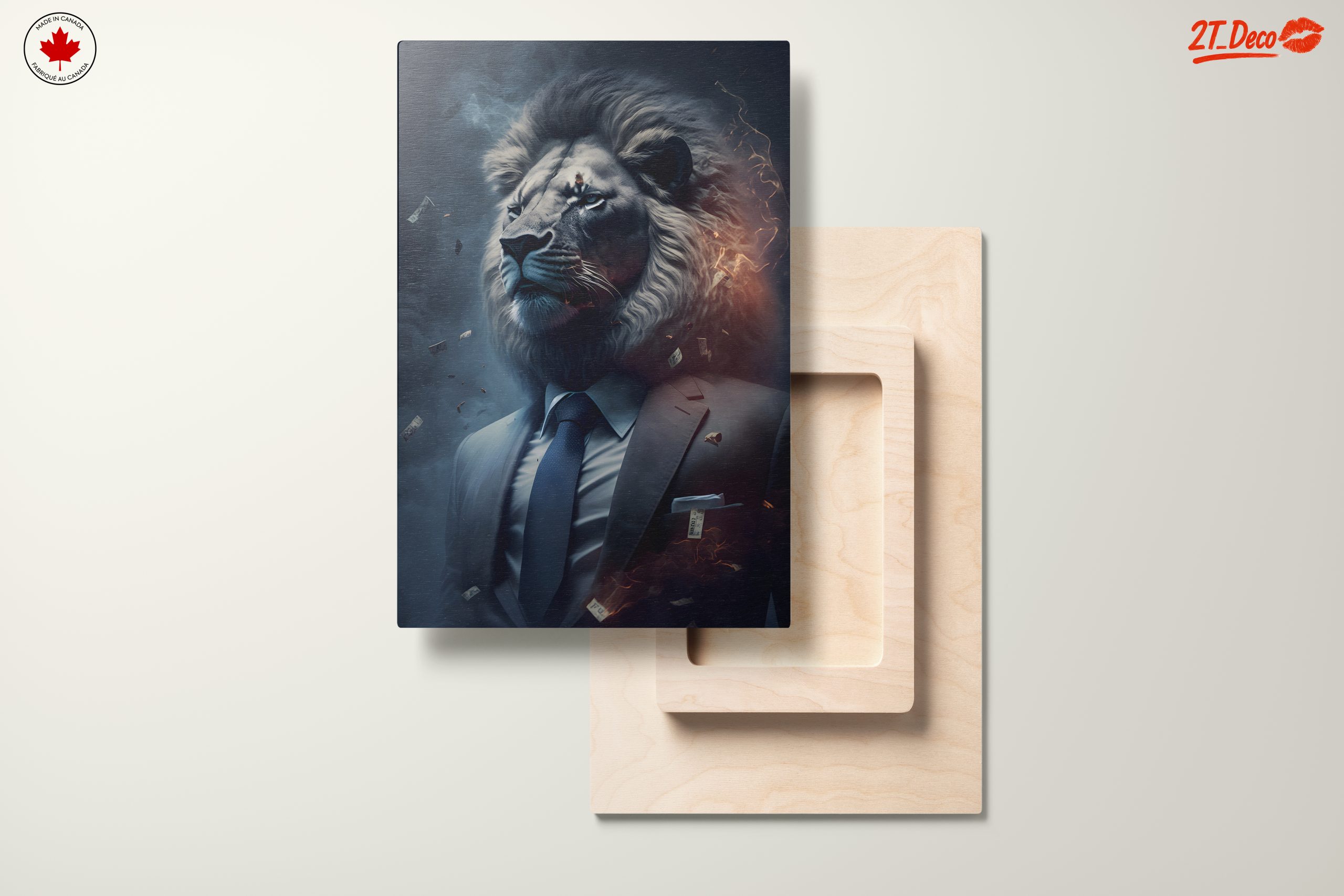 Majestic Lion in a Suit with Money 2 - Image 11
