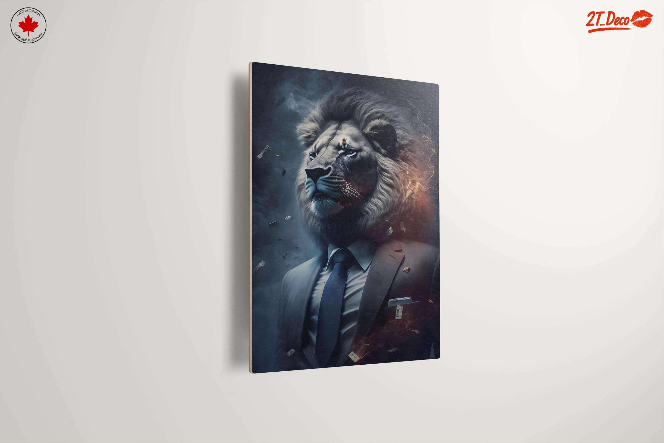 Majestic Lion in a Suit with Money 2 - Image 13