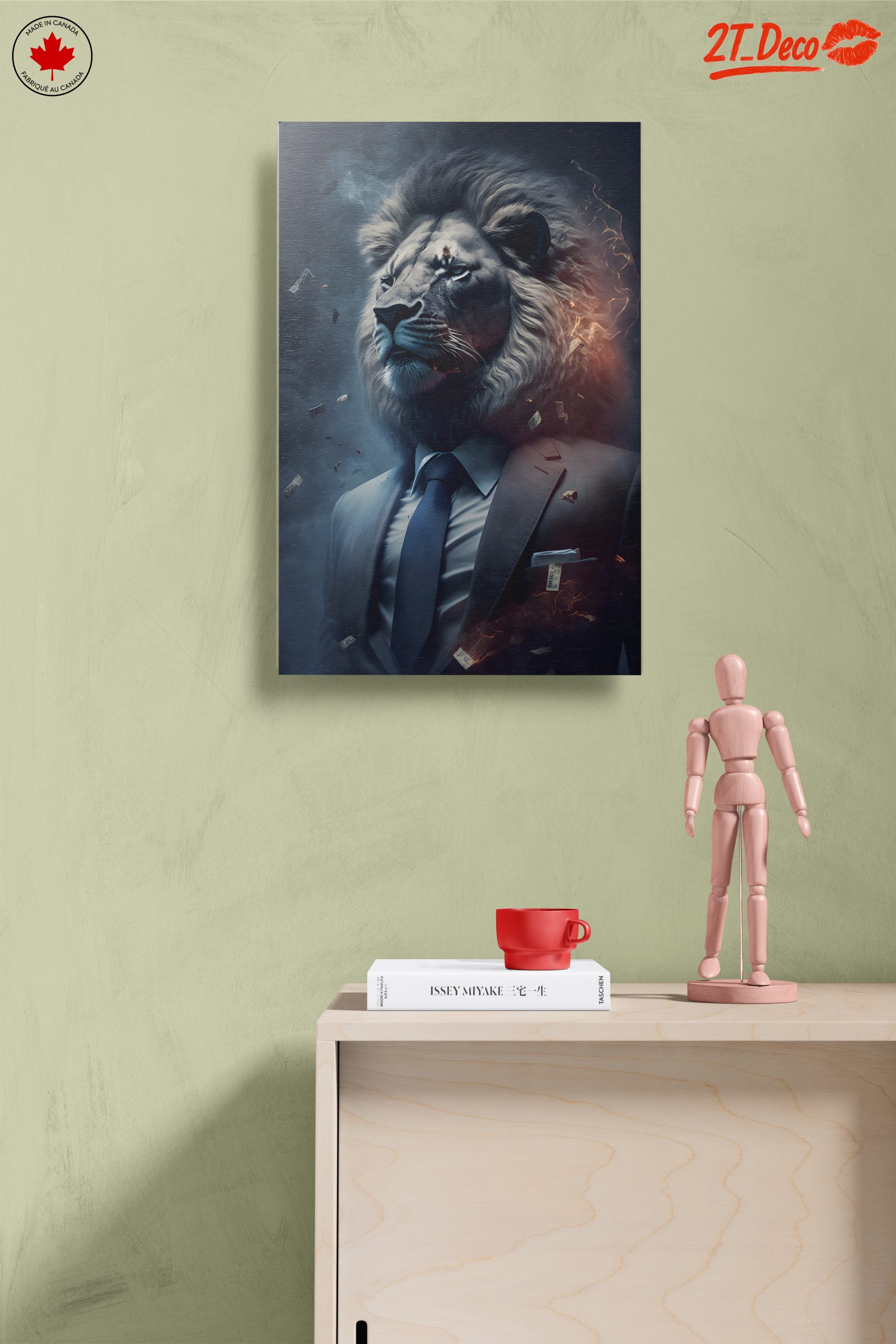 Majestic Lion in a Suit with Money 2 - Image 14