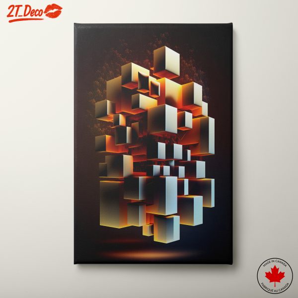 Vibrant Dynamic Abstract Composition Artwork