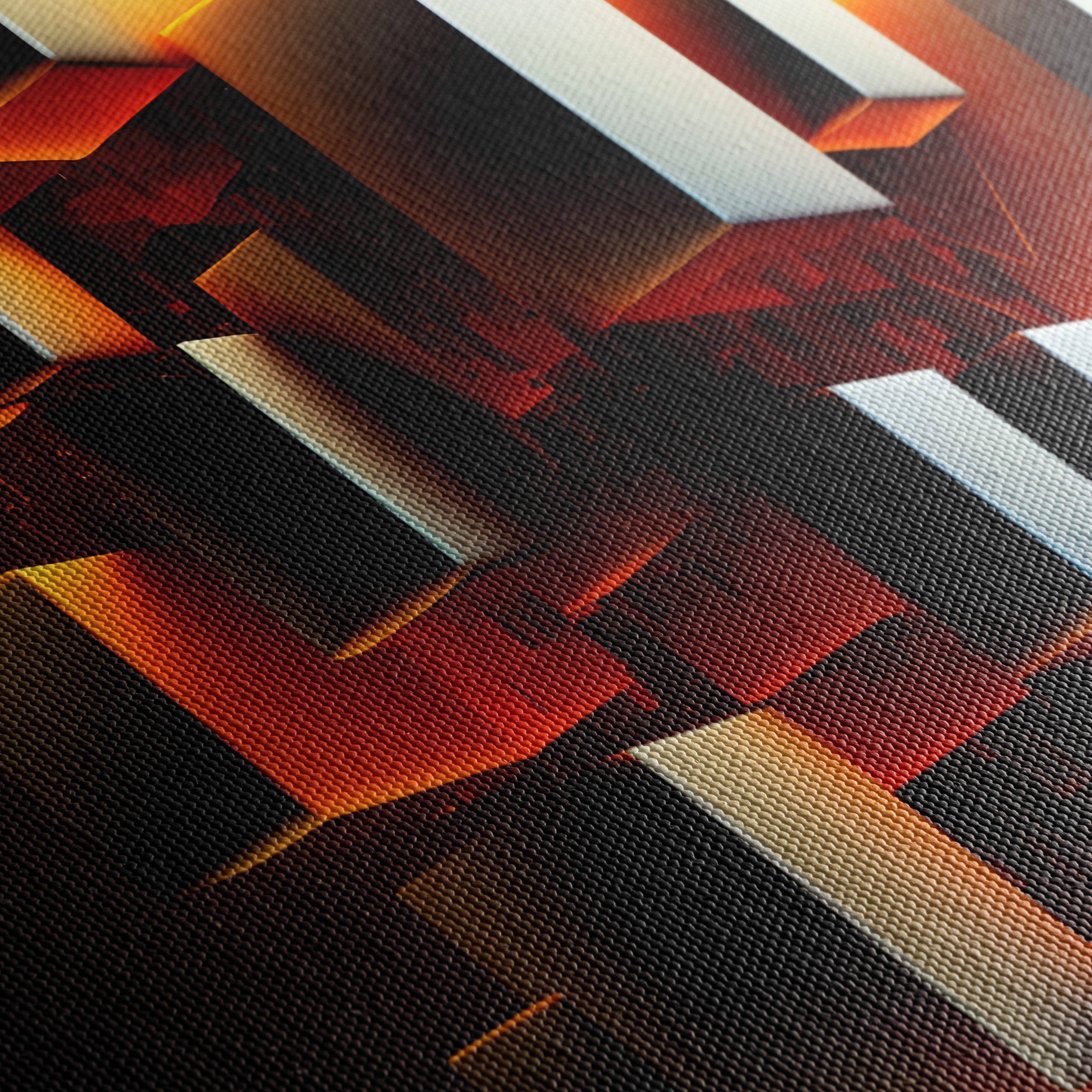 Vibrant Dynamic Abstract Composition Artwork - Image 5
