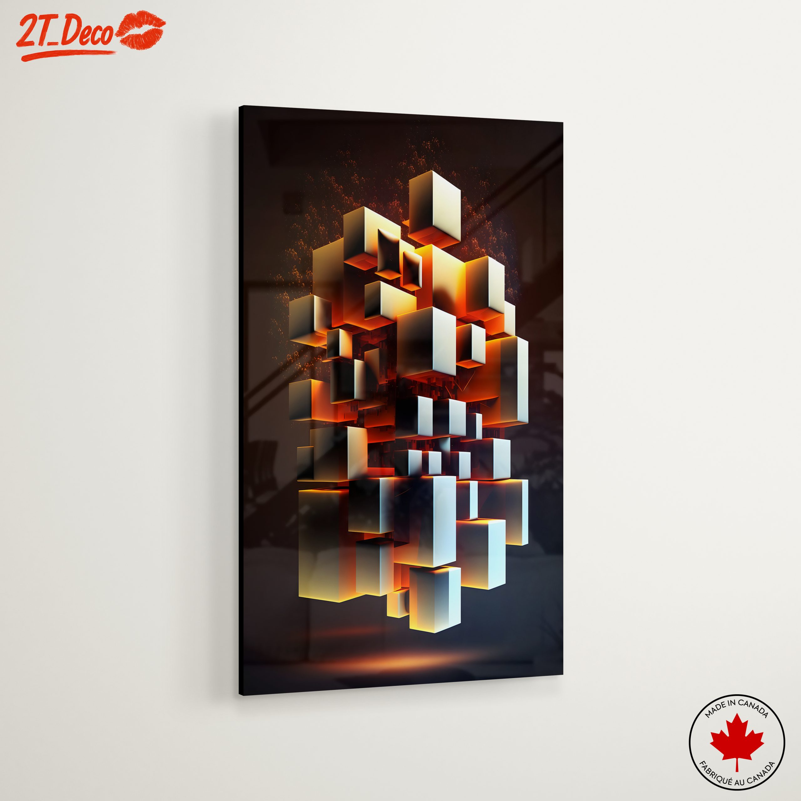 Vibrant Dynamic Abstract Composition Artwork - Image 6