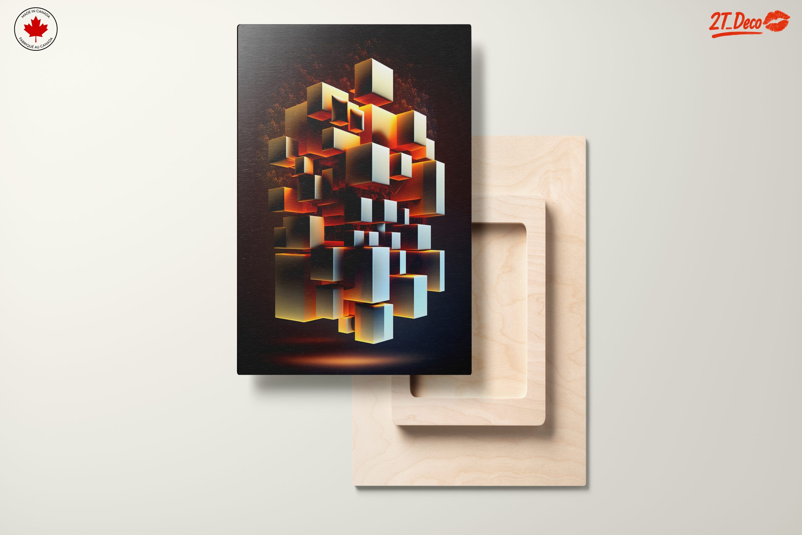 Vibrant Dynamic Abstract Composition Artwork - Image 11