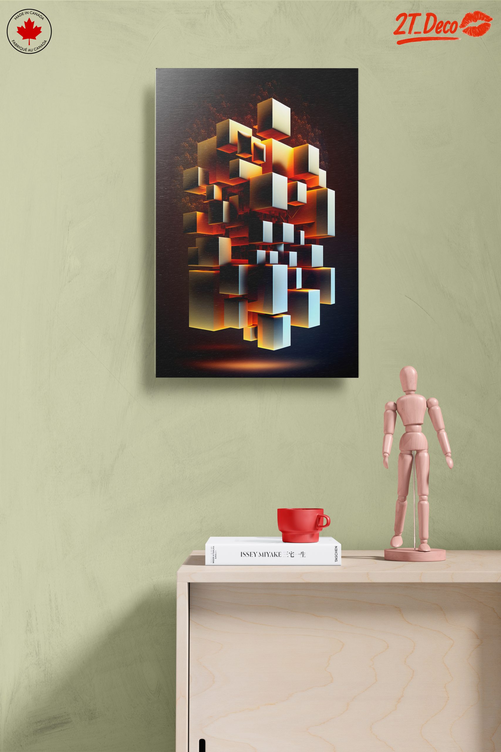 Vibrant Dynamic Abstract Composition Artwork - Image 14