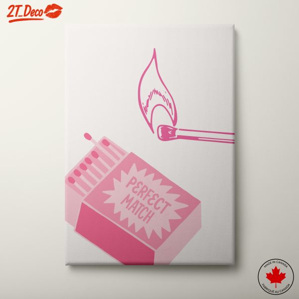 Perfect Match Artwork Featuring a Lit Matchstick