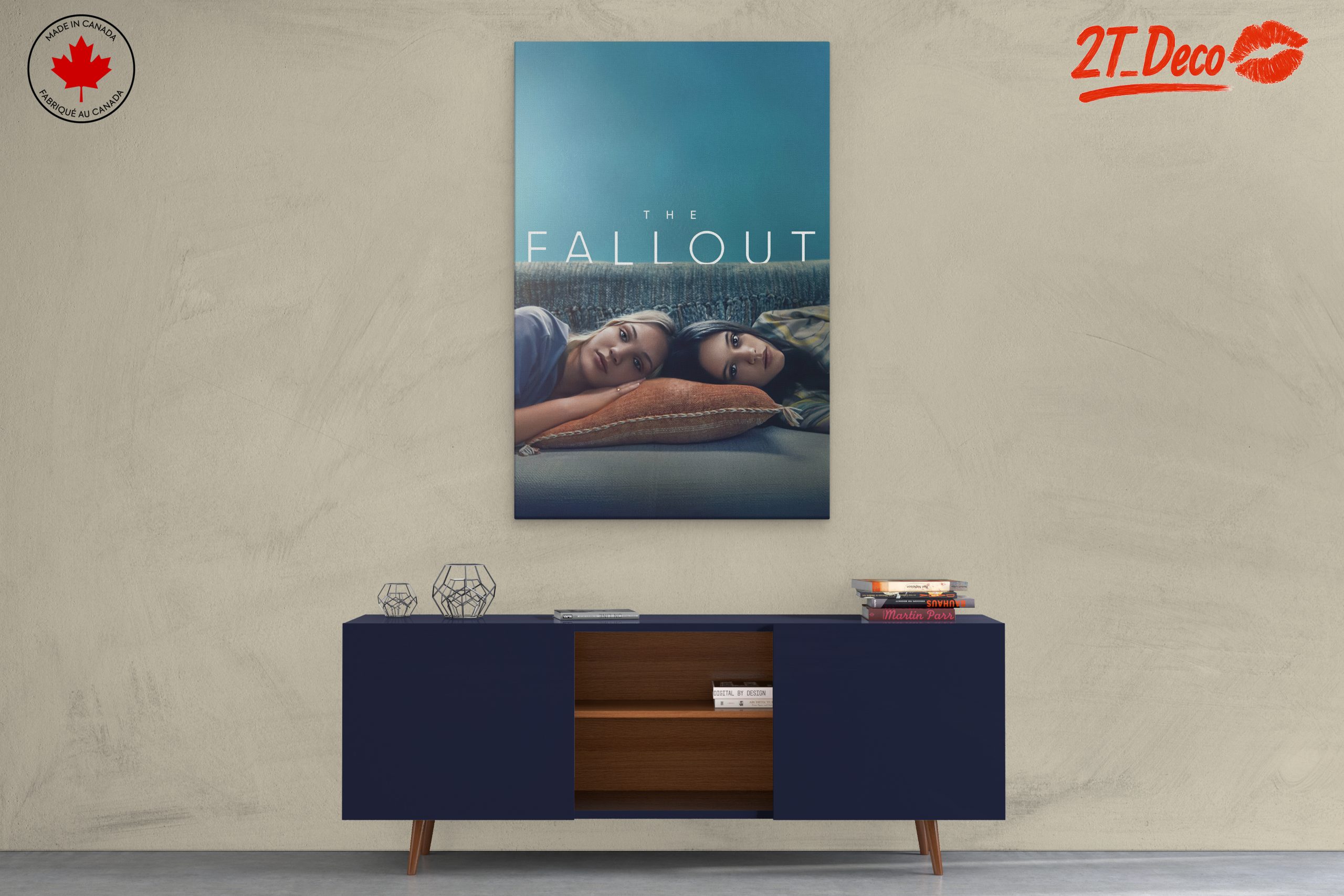Contemporary Portrait of Two Friends on a Couch - Image 3