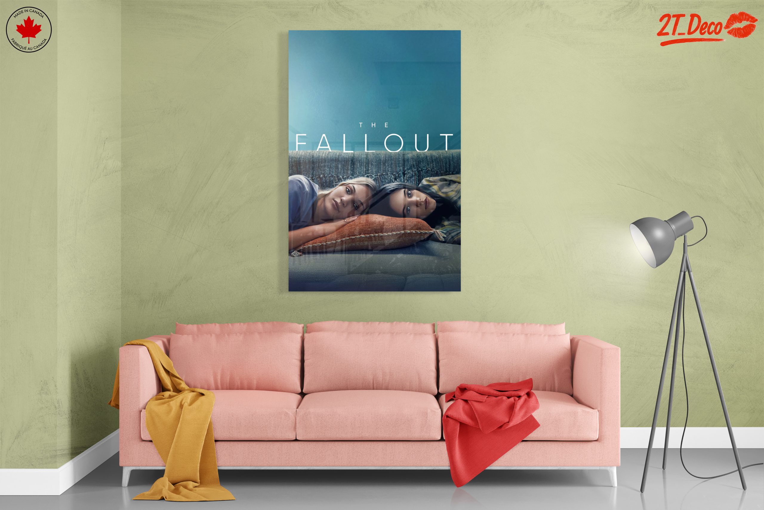 Contemporary Portrait of Two Friends on a Couch - Image 7