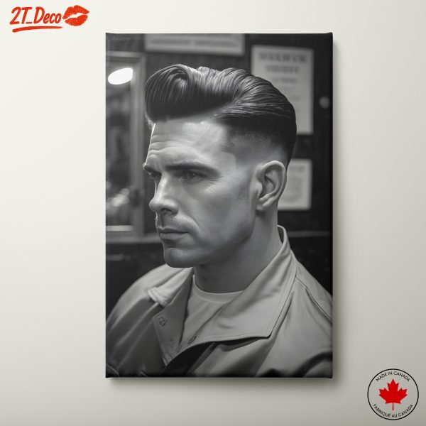 Stylish Black and White Portrait of a Man