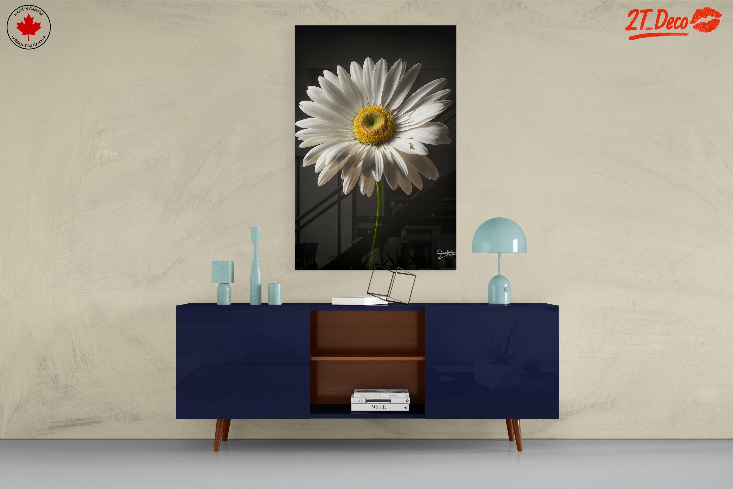 Elegant Floral Portrait Featuring a White Daisy - Image 8