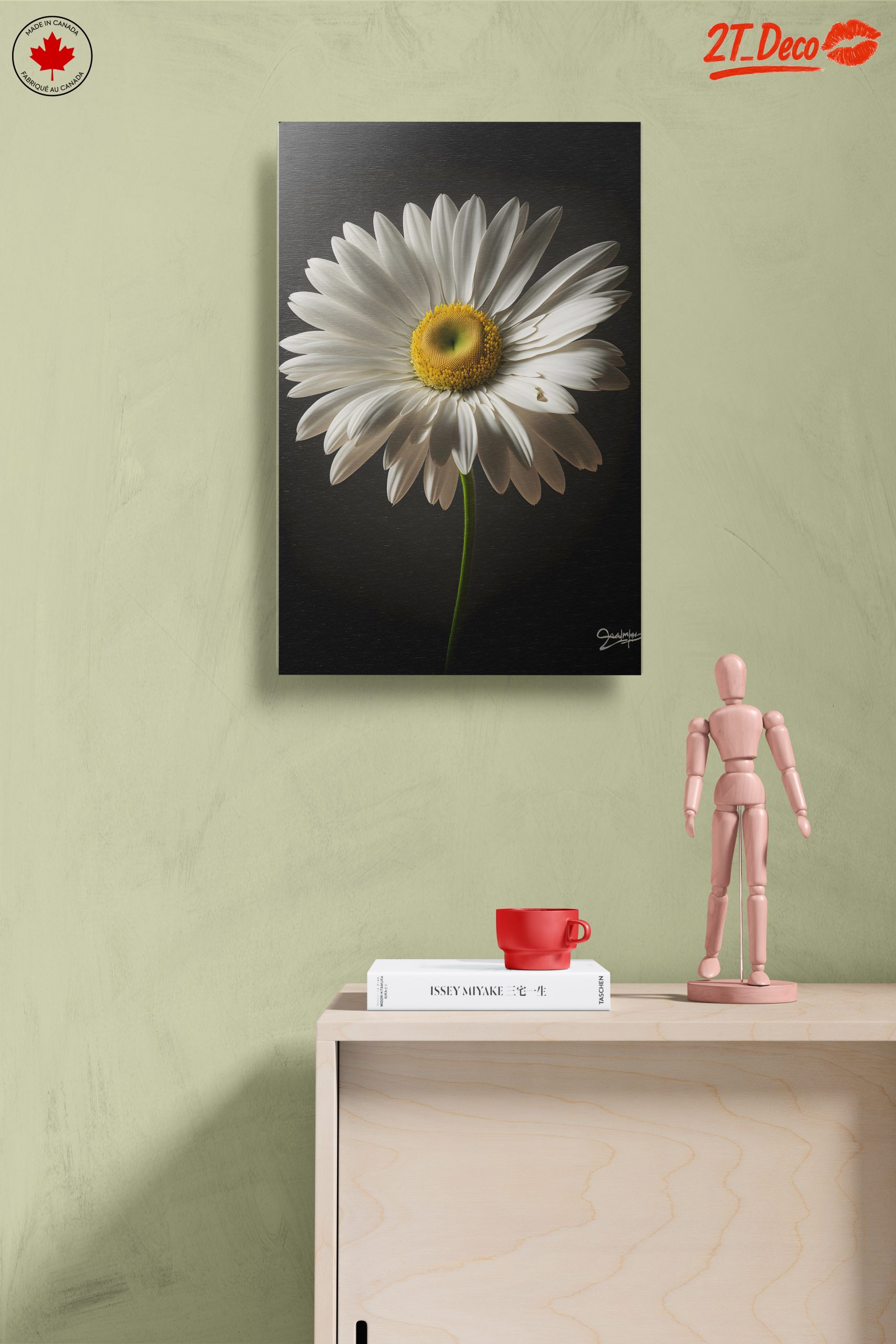 Elegant Floral Portrait Featuring a White Daisy - Image 14