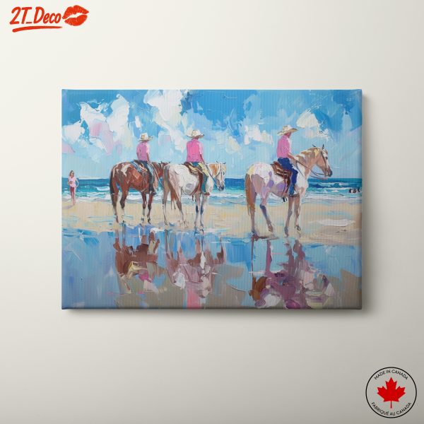 Beach Riders in Coastal Beauty