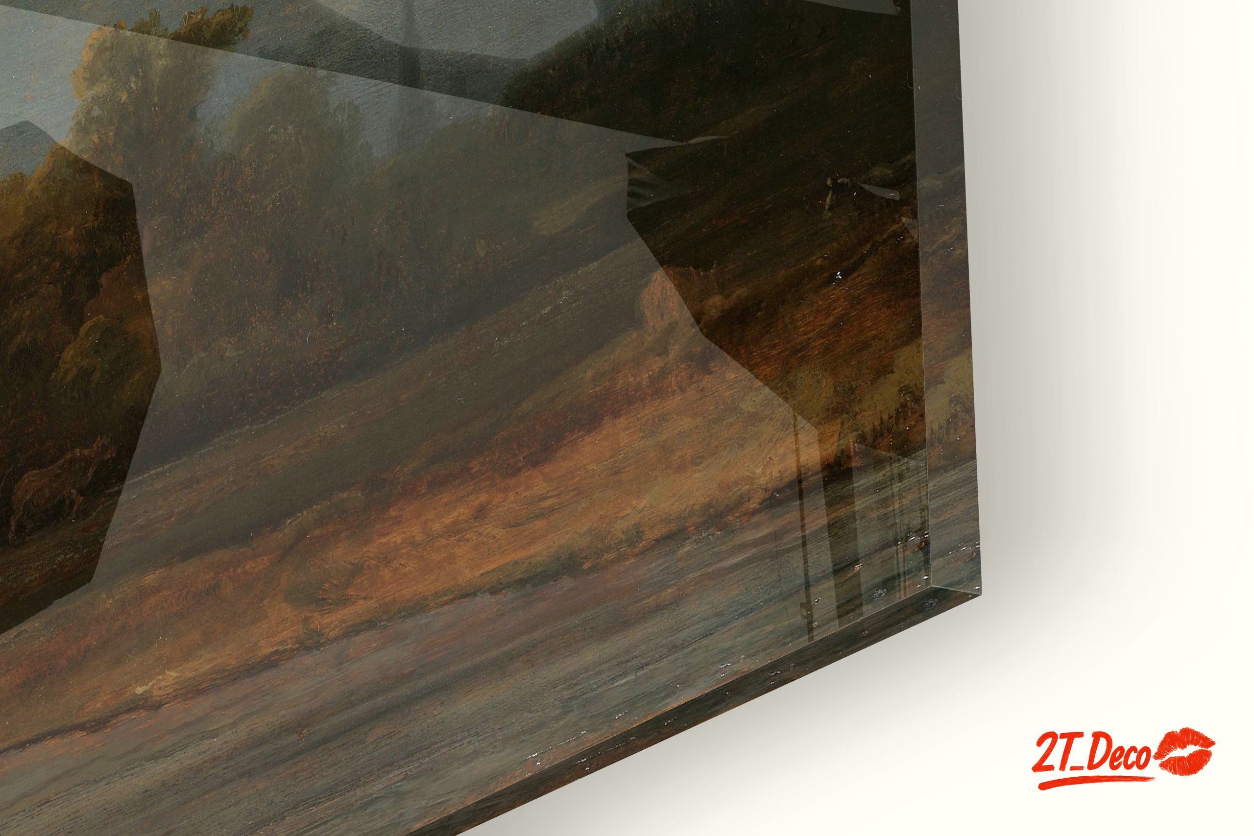 Moody Abstract Landscape with River and Trees - Image 9