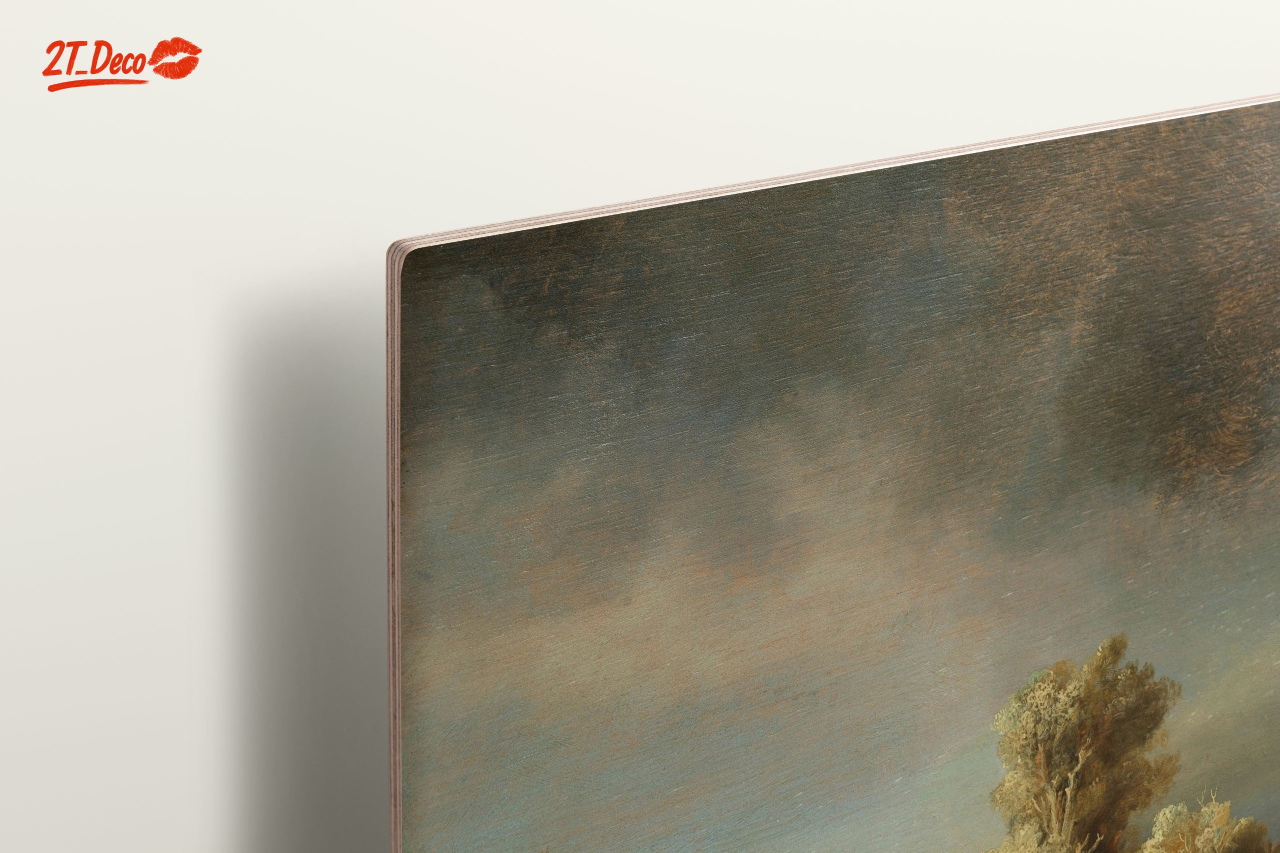 Moody Abstract Landscape with River and Trees - Image 15