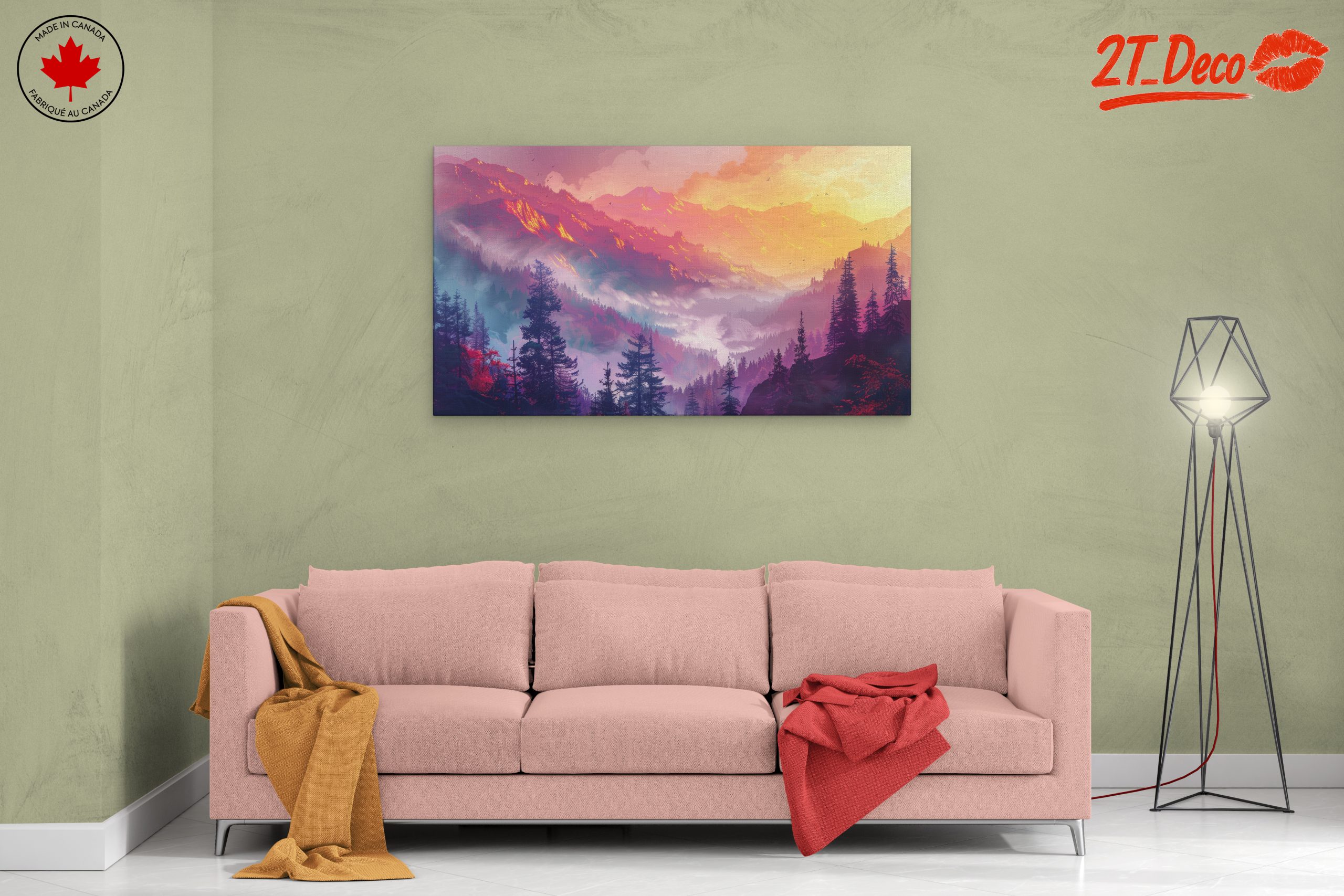 Breathtaking Adventure Landscape with Mountains and Forest - Image 2