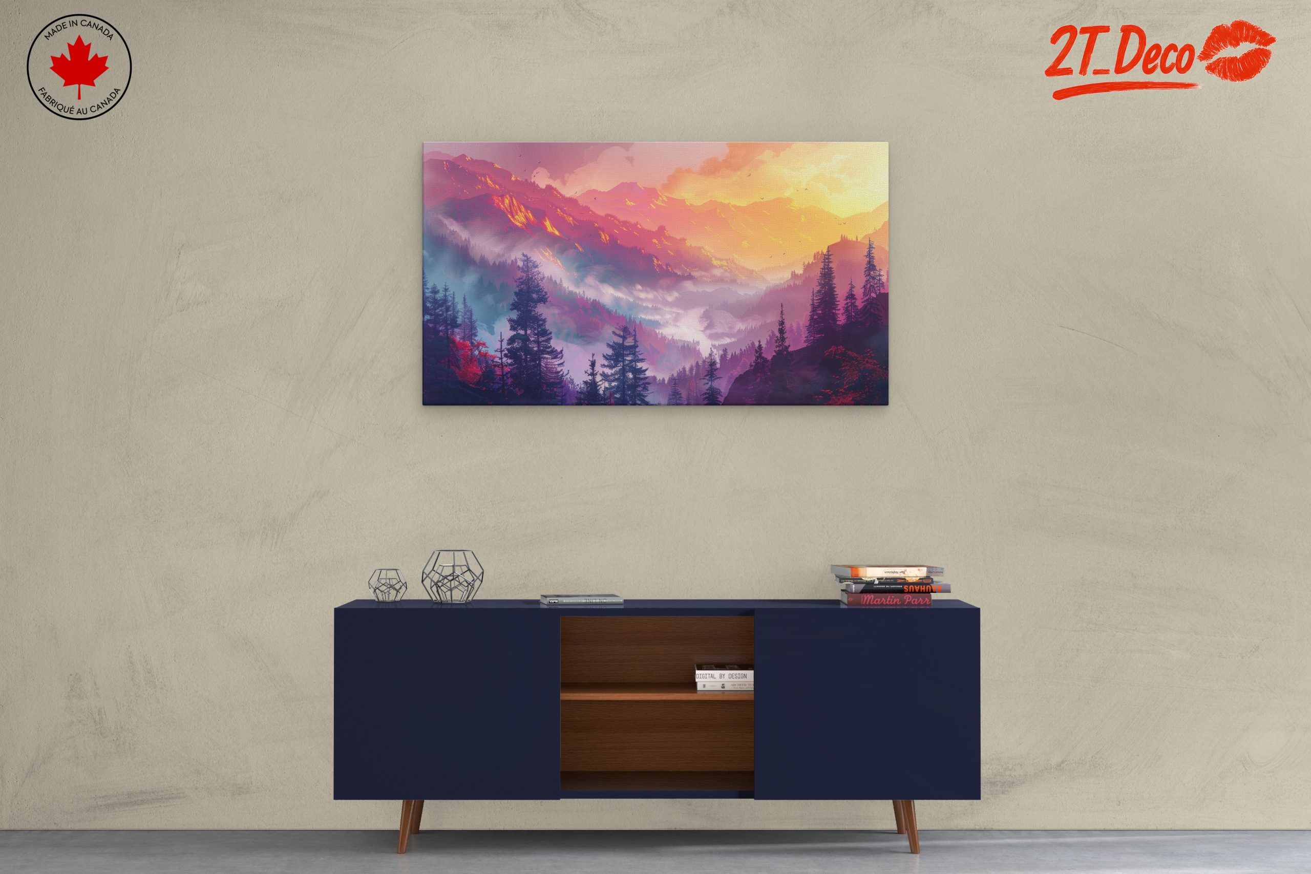 Breathtaking Adventure Landscape with Mountains and Forest - Image 3