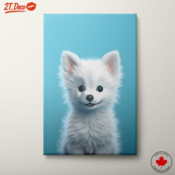 Adorable White Dog Portrait