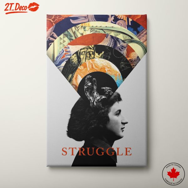 Contemporary Portrait of Struggle and Inspiration