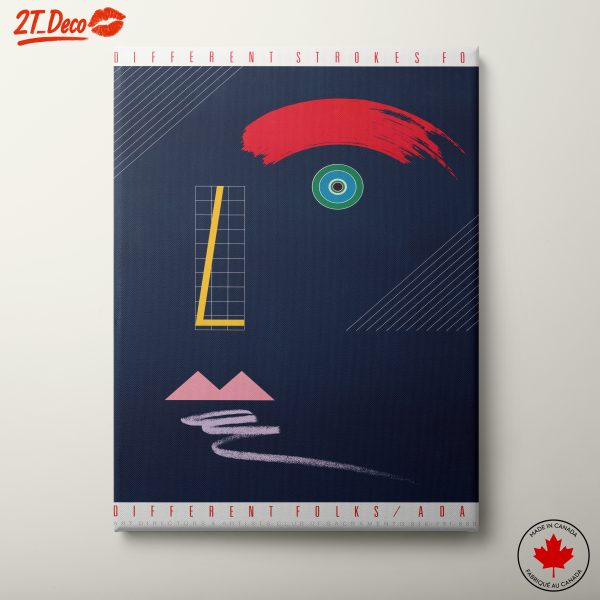 Bold Abstract Graphic Art with Geometric Shapes